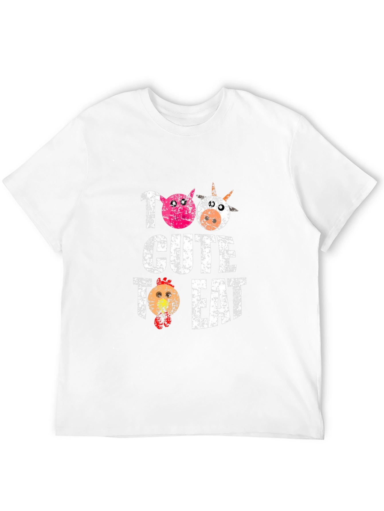 Too Cute To Eat - Farm Animal Lover T-Shirt