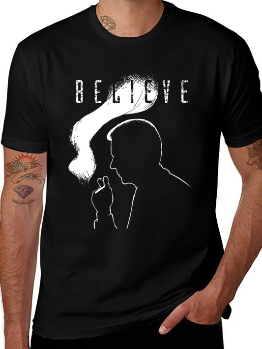 Believe Silhouette Graphic Tee - Classic Black