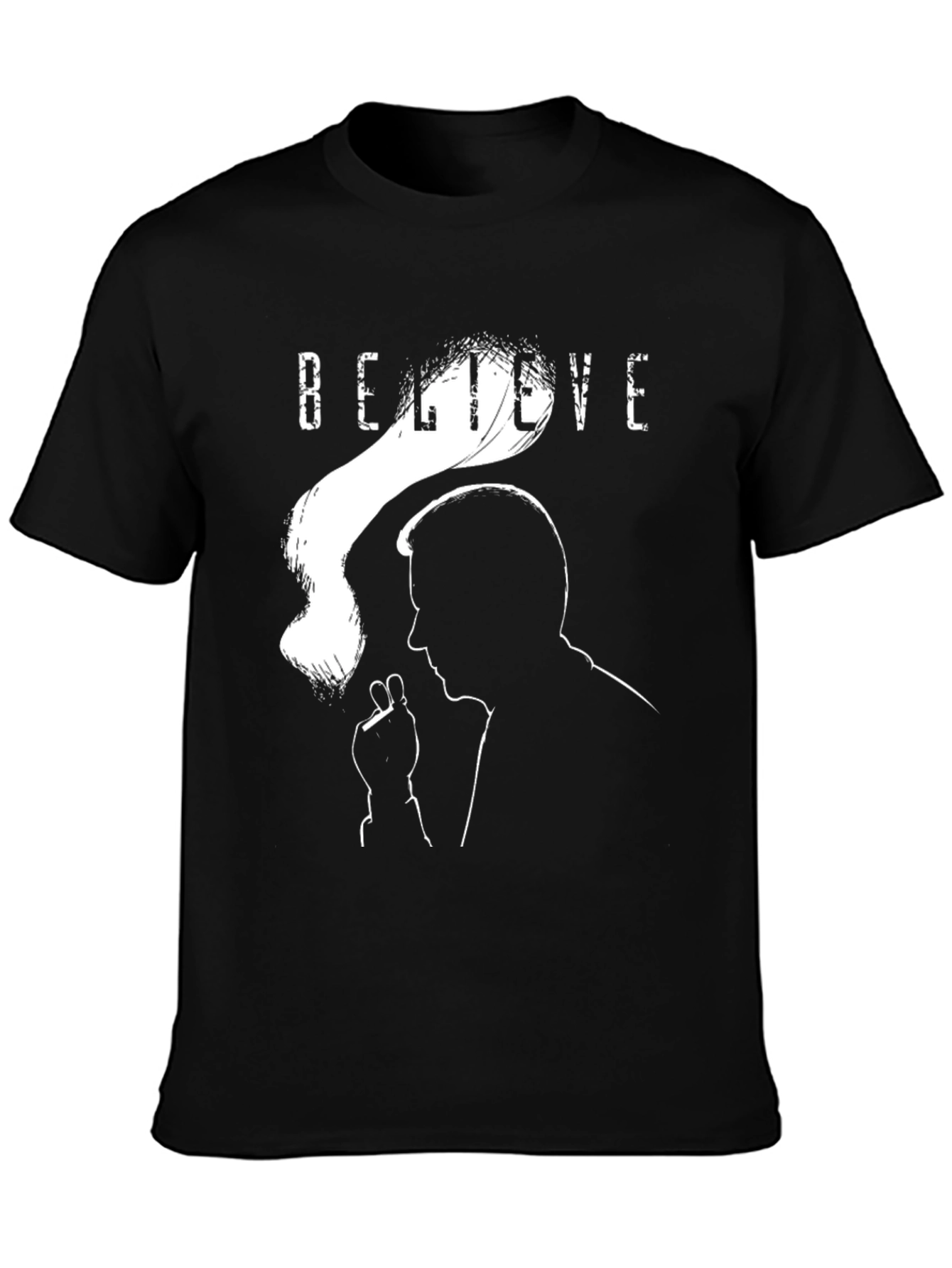 Believe Silhouette Graphic Tee - Classic Black