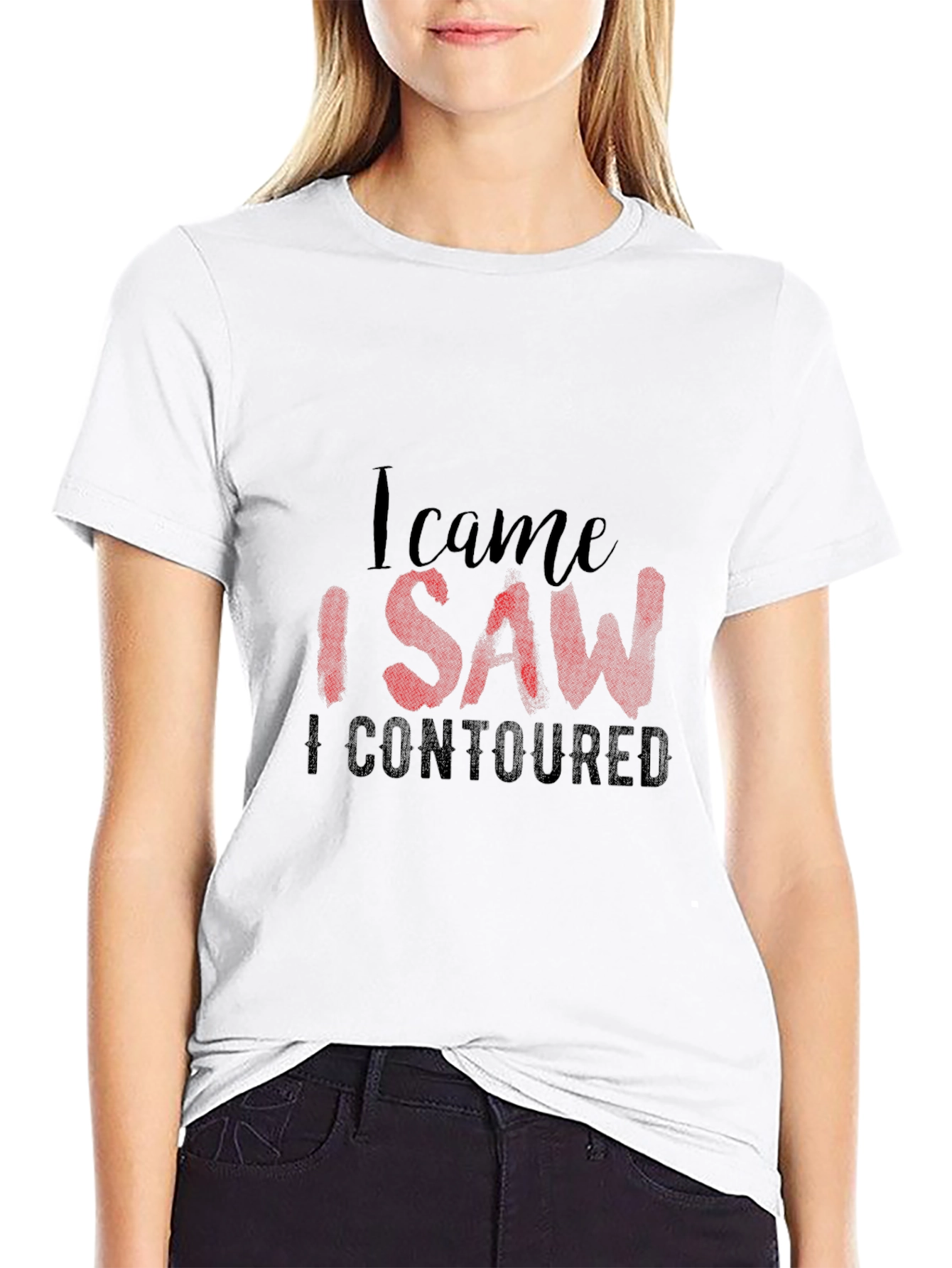 I Came I Saw I Contoured Graphic Tee
