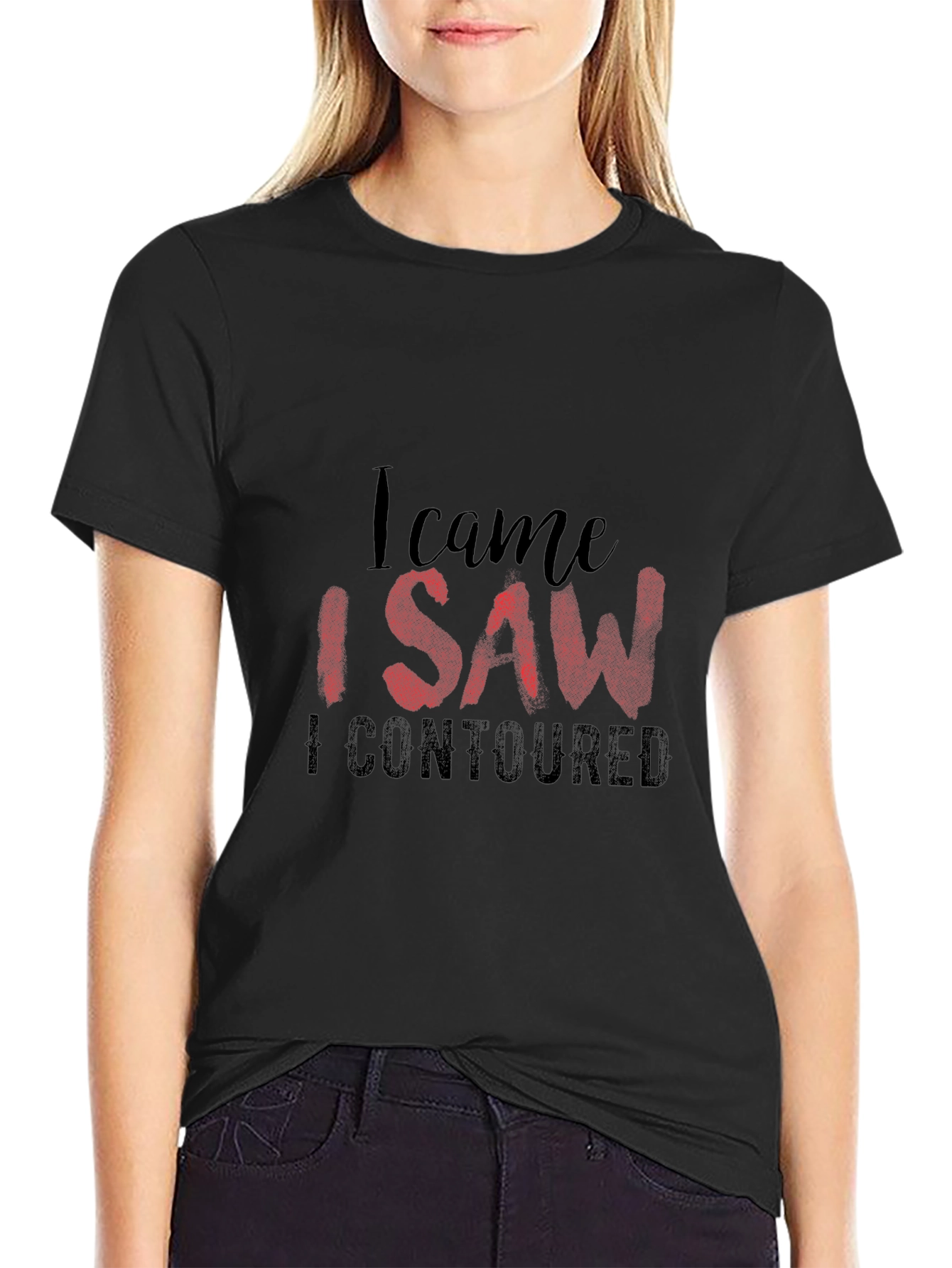 I Came I Saw I Contoured Graphic Tee