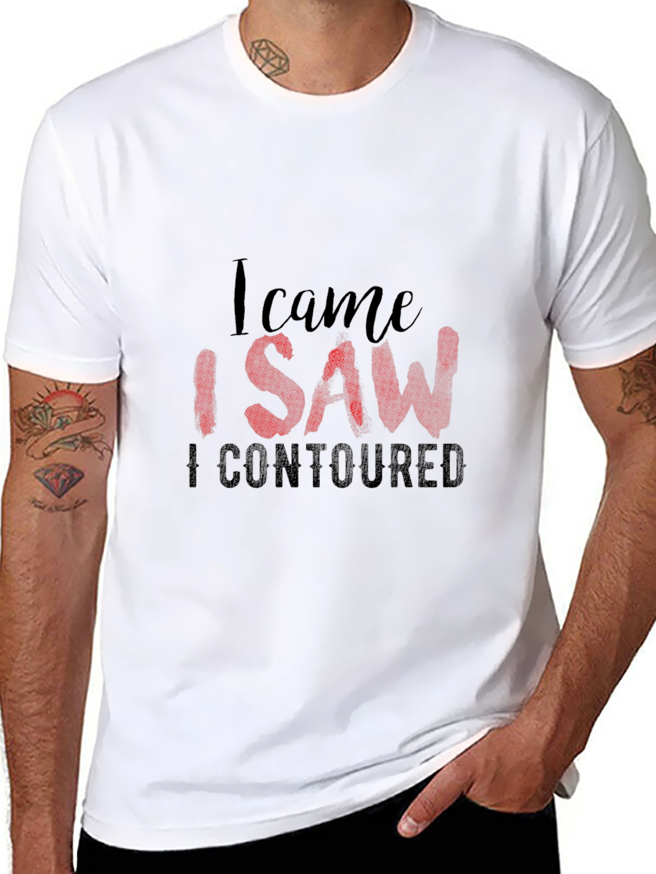 I Came I Saw I Contoured Graphic Tee