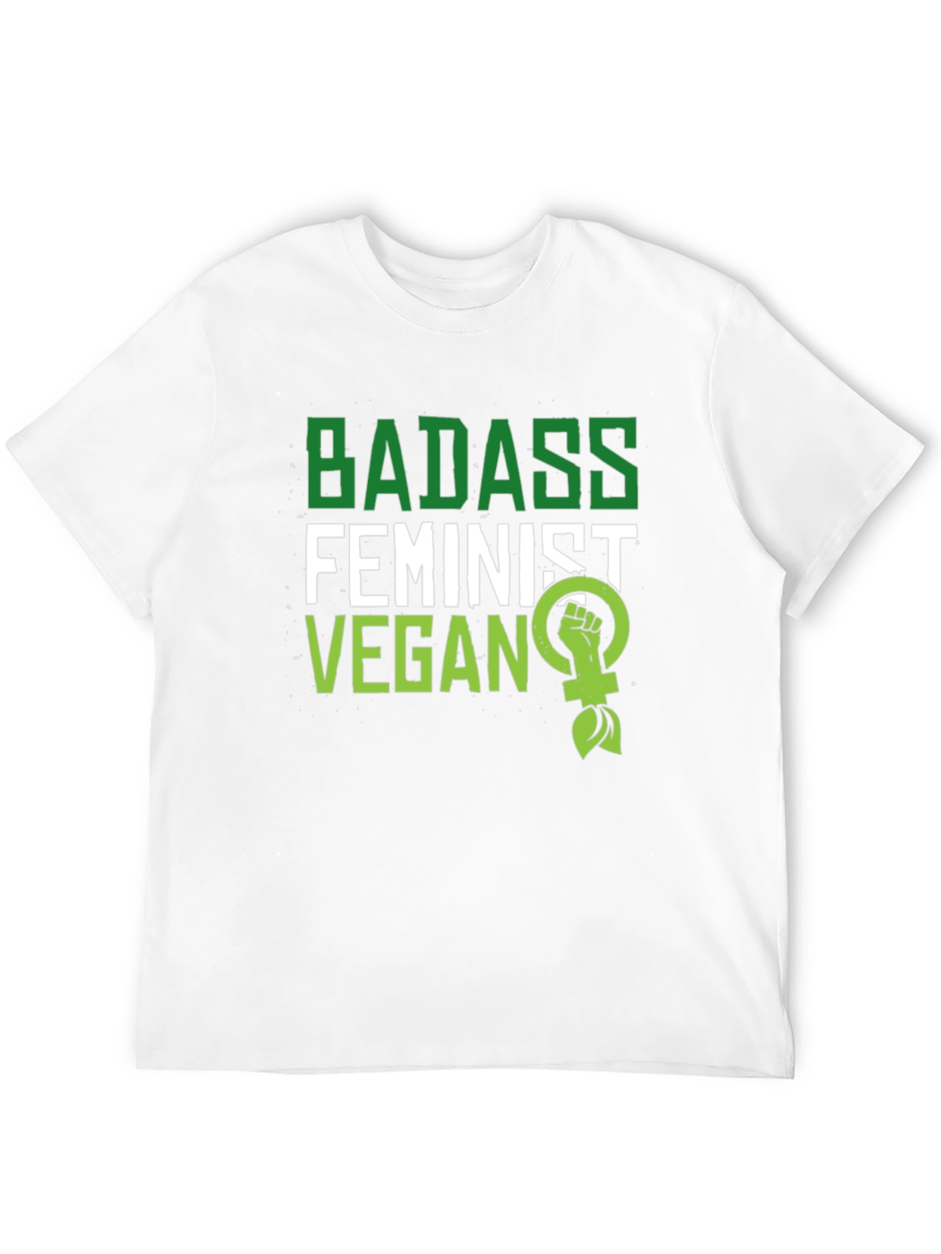 Badass Feminist Vegan Graphic T-Shirt