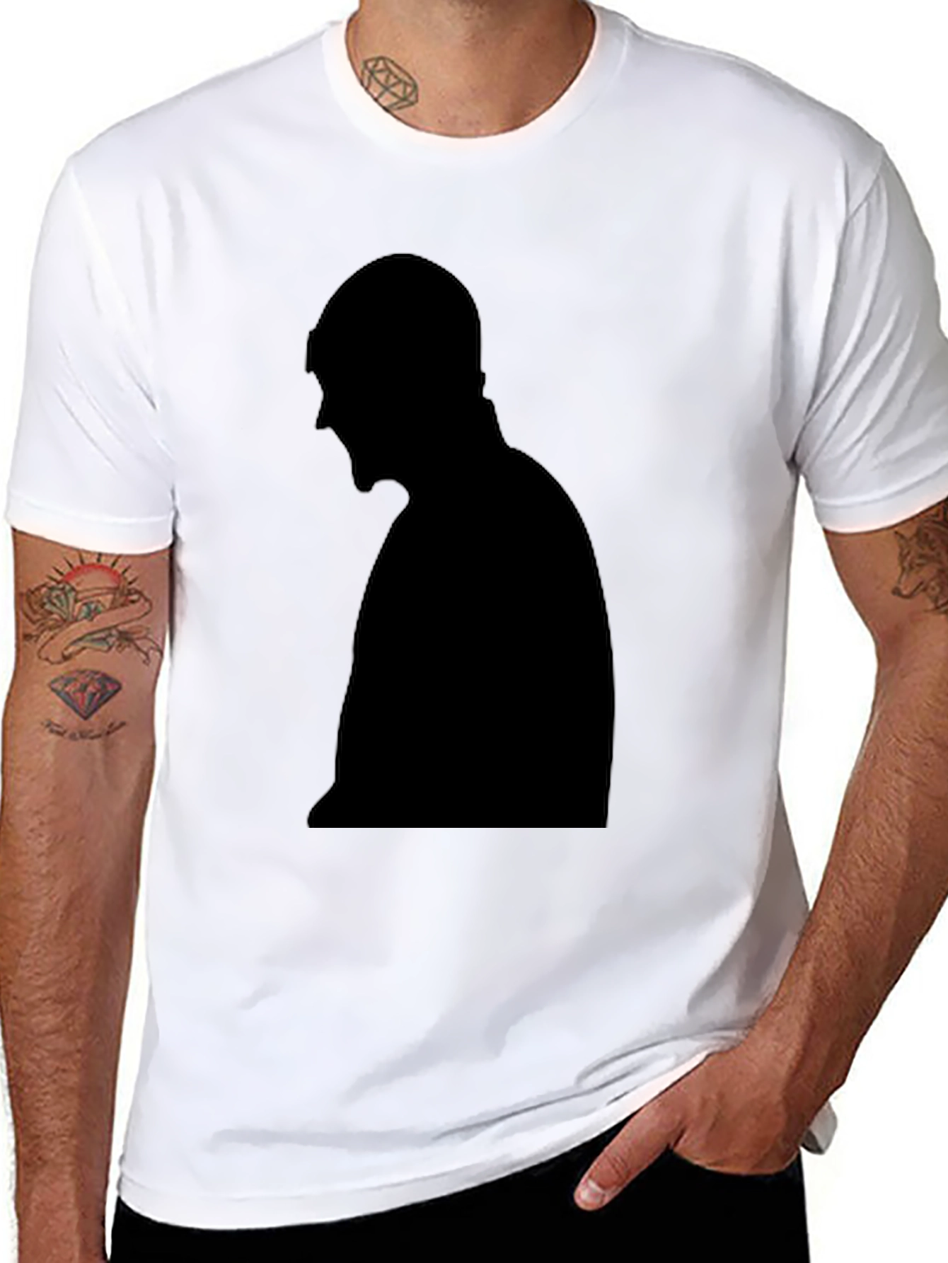 Silhouette Graphic Tee - Unisex Black T-Shirt