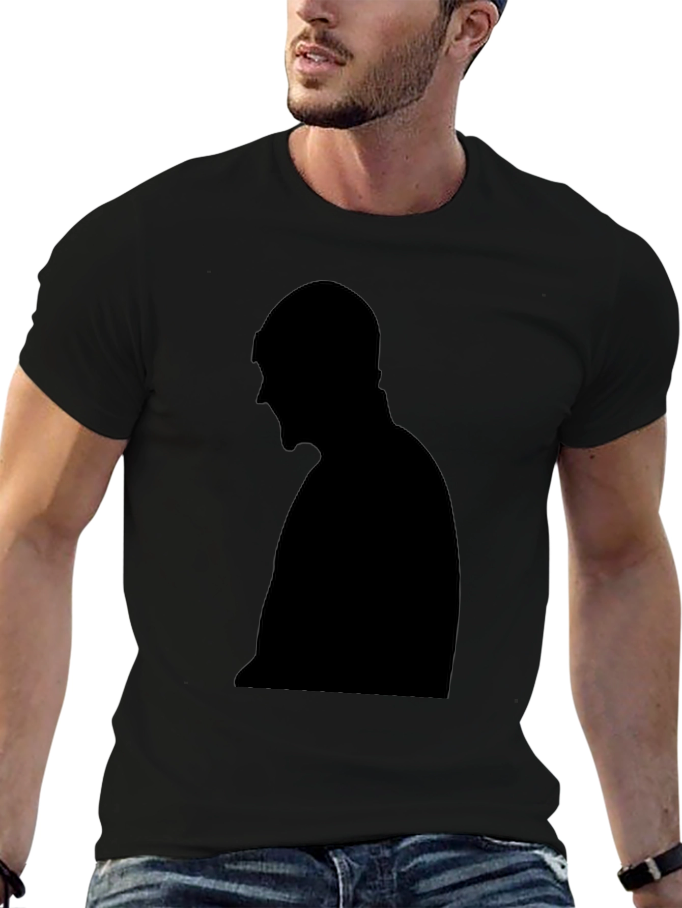 Silhouette Graphic Tee - Unisex Black T-Shirt