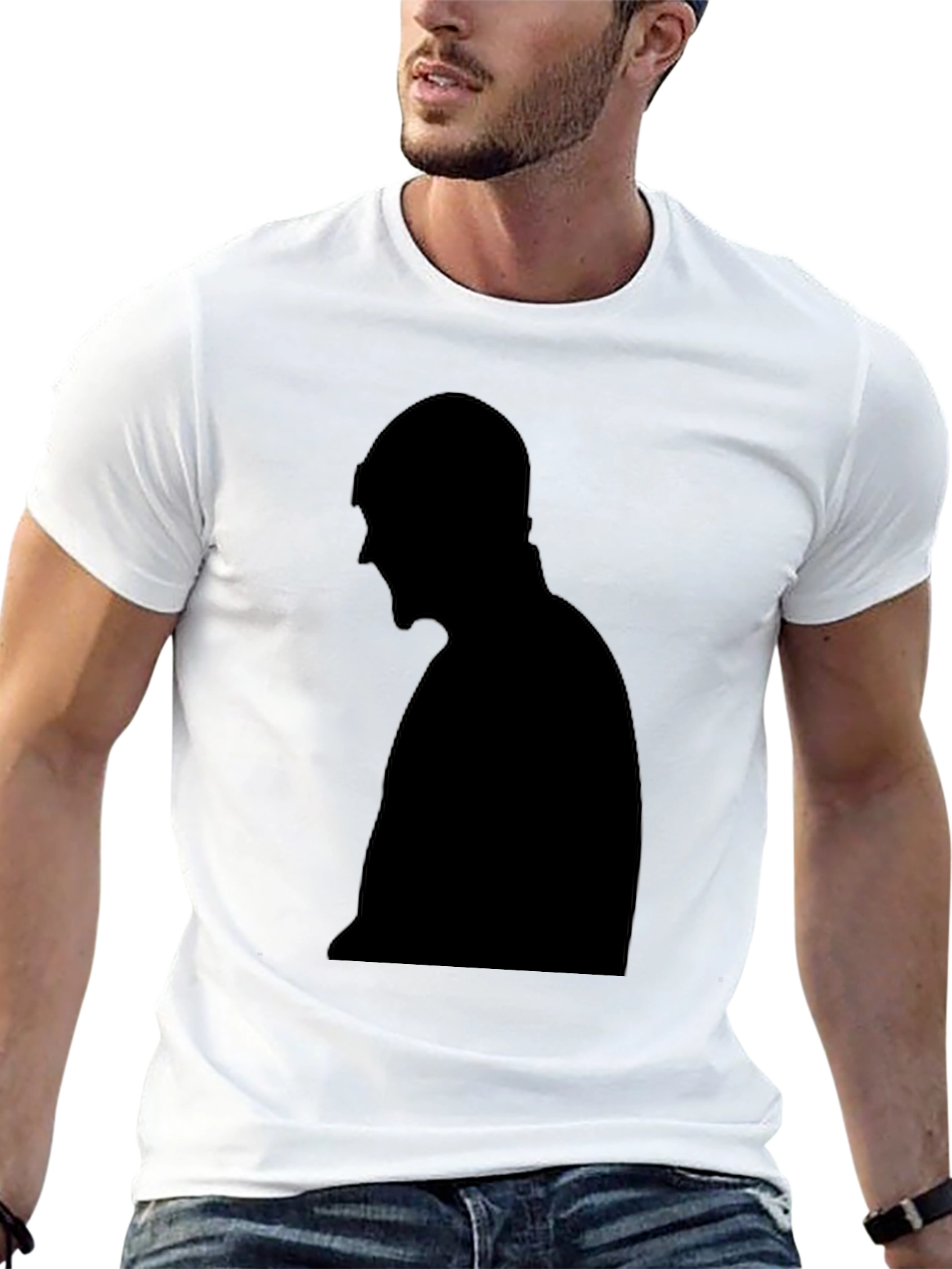 Silhouette Graphic Tee - Unisex Black T-Shirt