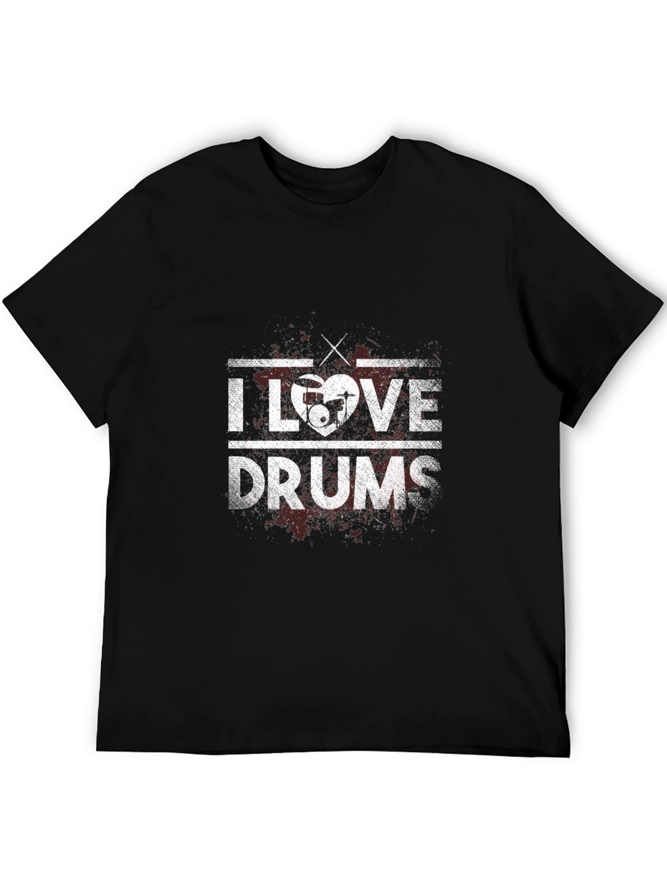 I Love Drums Graphic T-Shirt