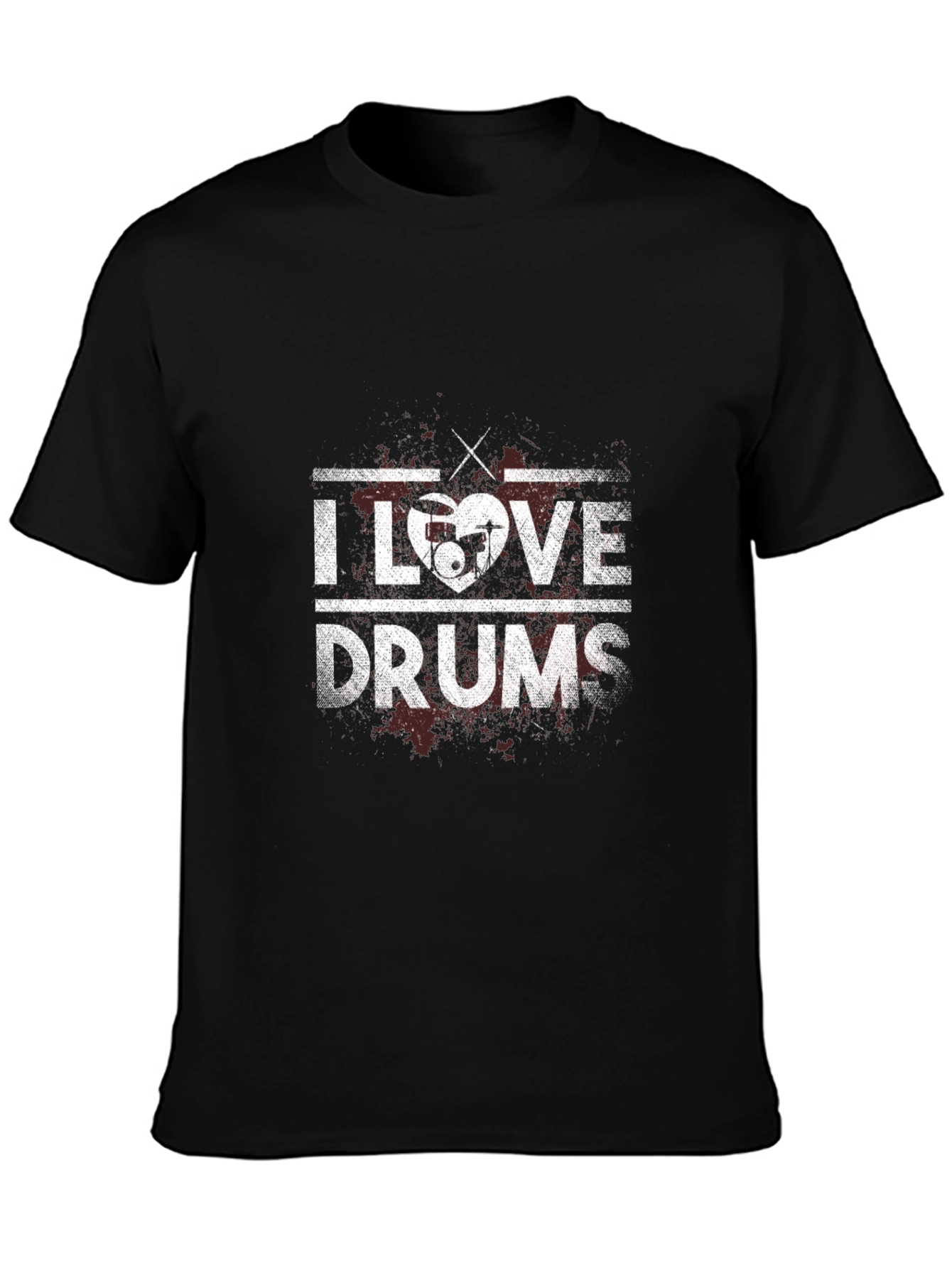 I Love Drums Graphic T-Shirt