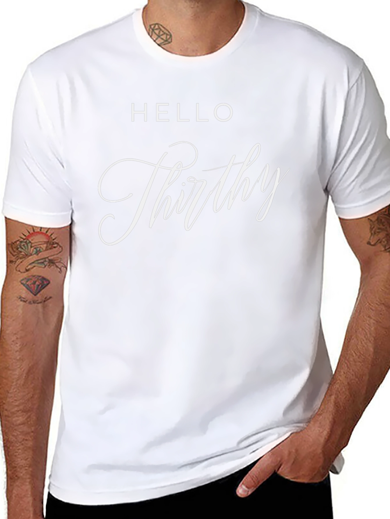 Hello Thirthy Graphic Tee - 30th Birthday