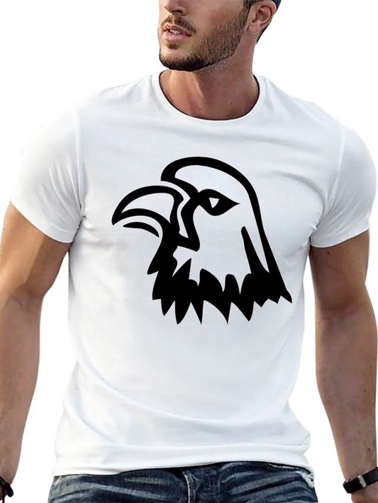 Mens Black Eagle Graphic Tee - Stylish & Bold Design