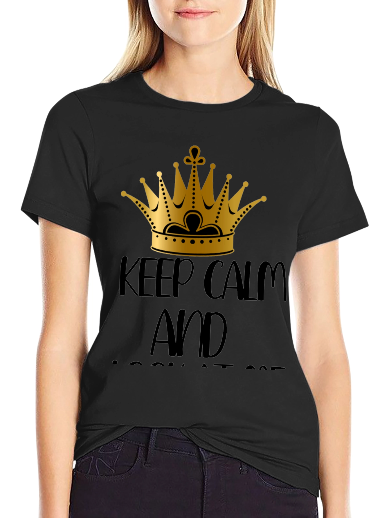 Keep Calm Crown Graphic T-Shirt