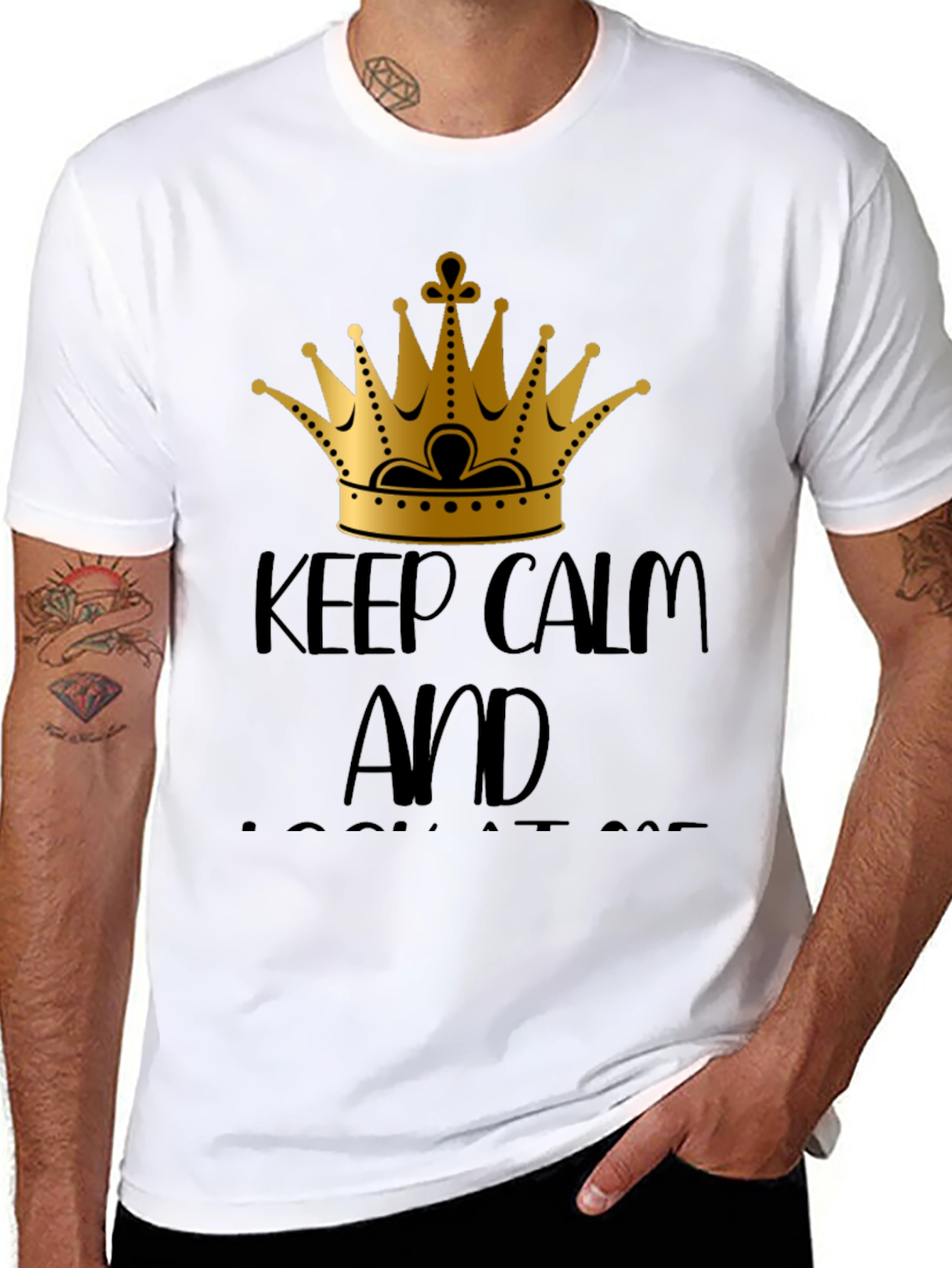 Keep Calm Crown Graphic T-Shirt