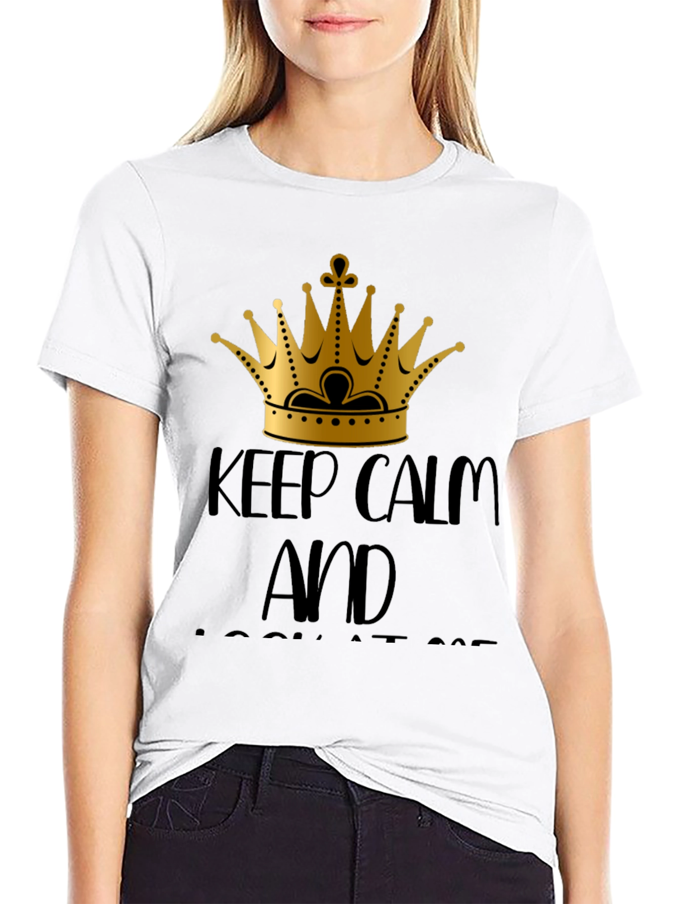 Keep Calm Crown Graphic T-Shirt