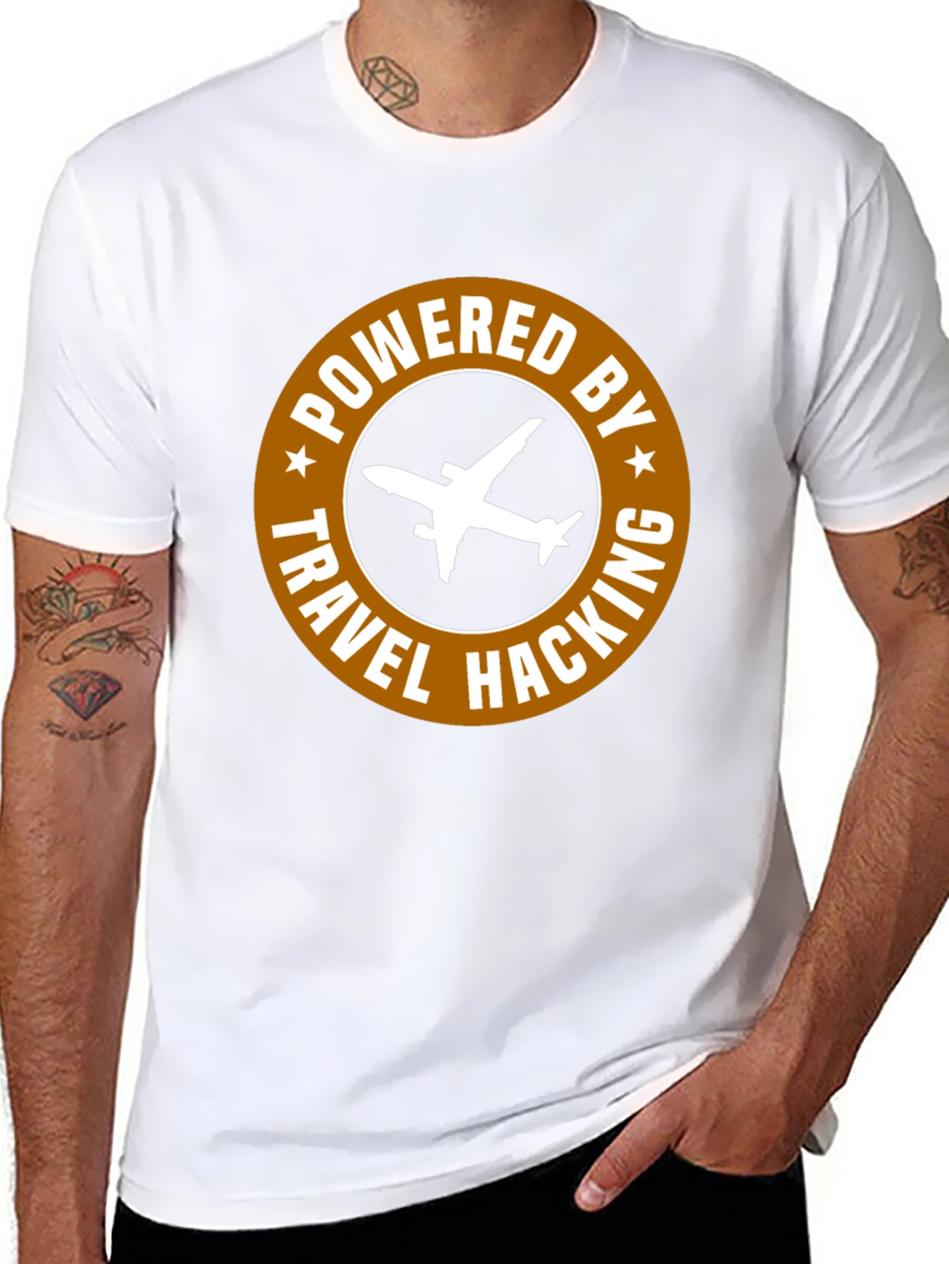 Travel Hacking Powered T-Shirt - Aviation Lover