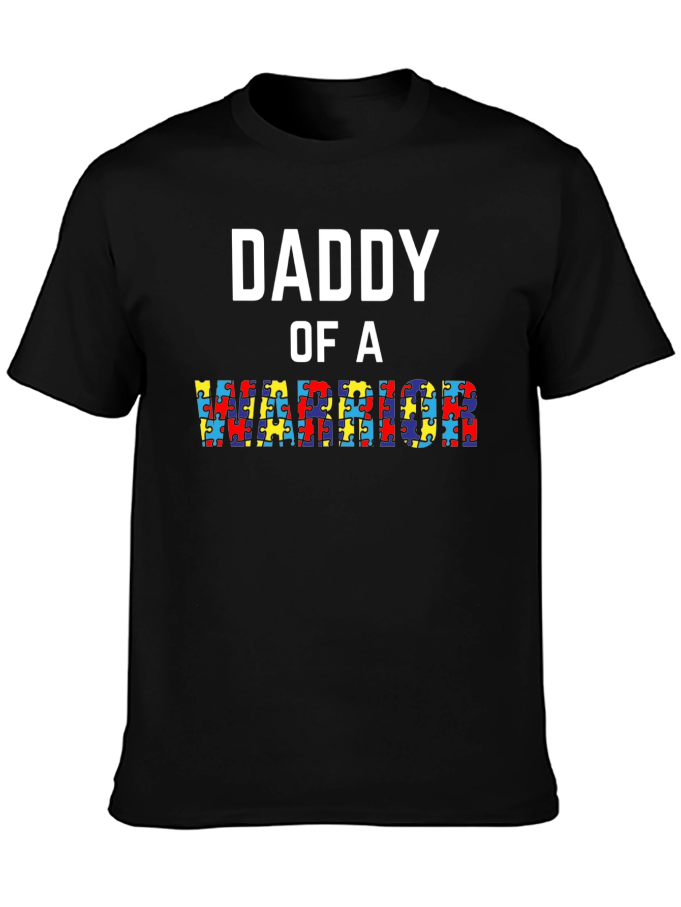 Daddy of a Warrior Autism Awareness T-Shirt