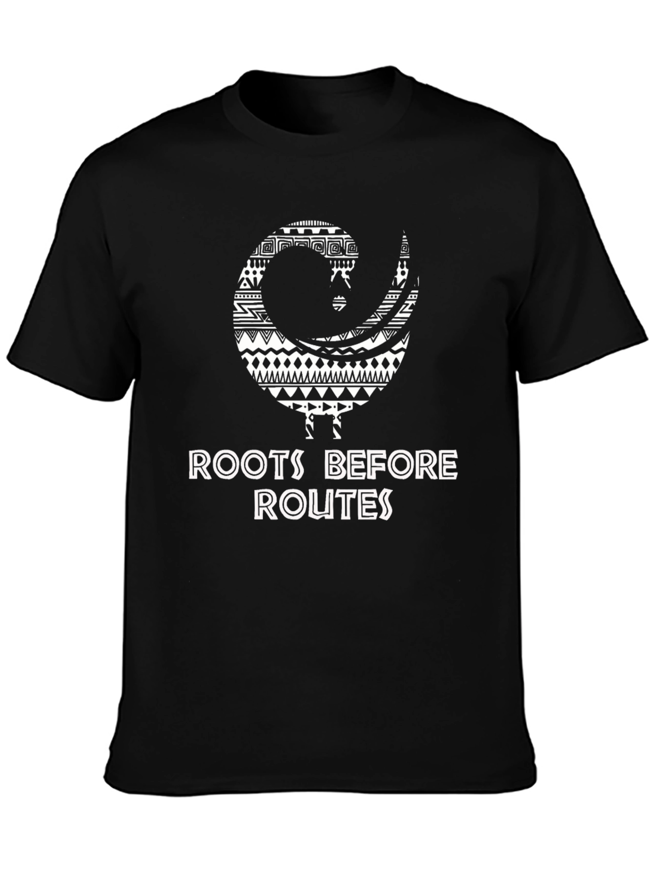 Roots Before Routes Graphic Tee - Black