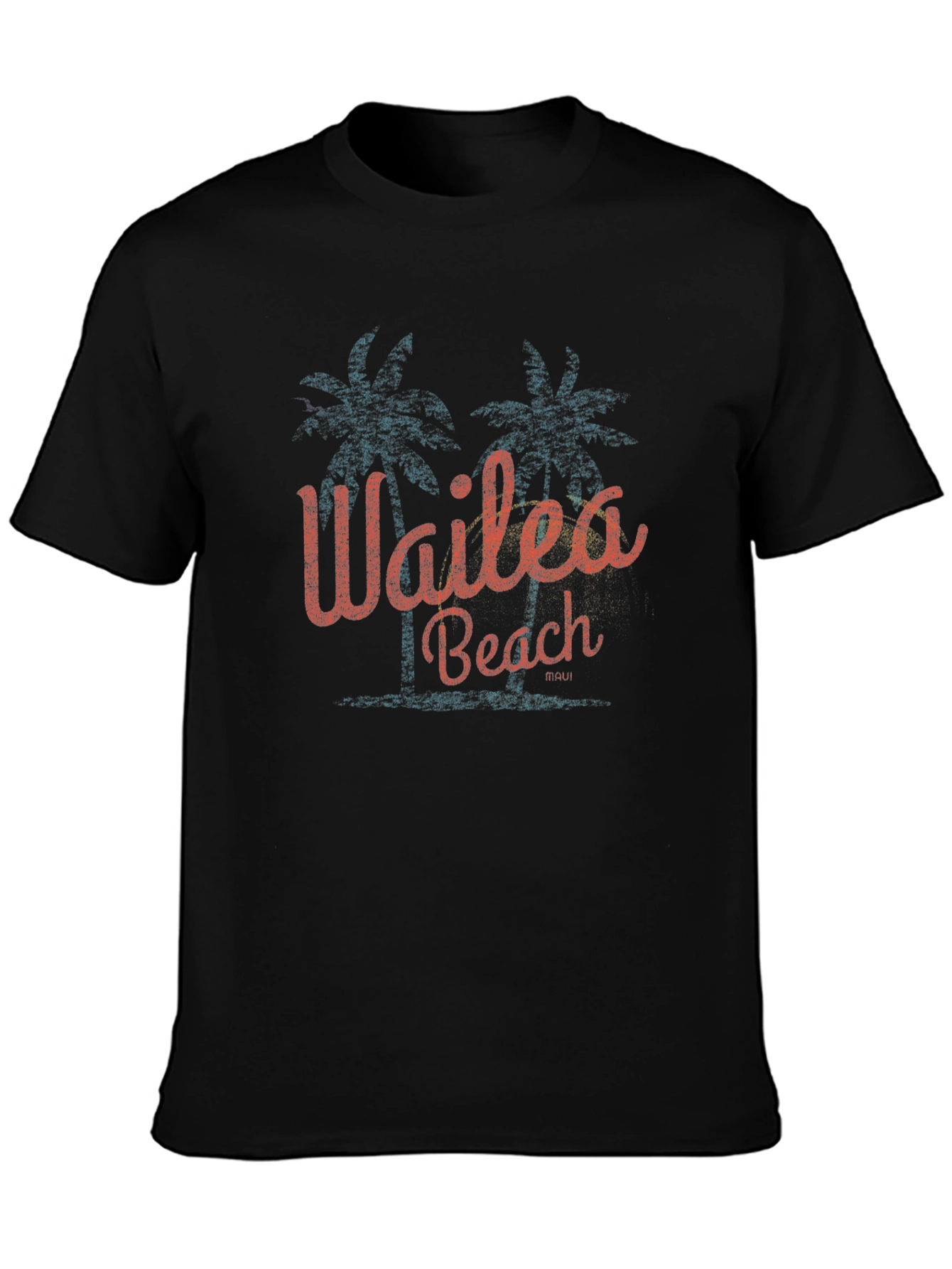 Wailea Beach Palm Tree Graphic T-Shirt