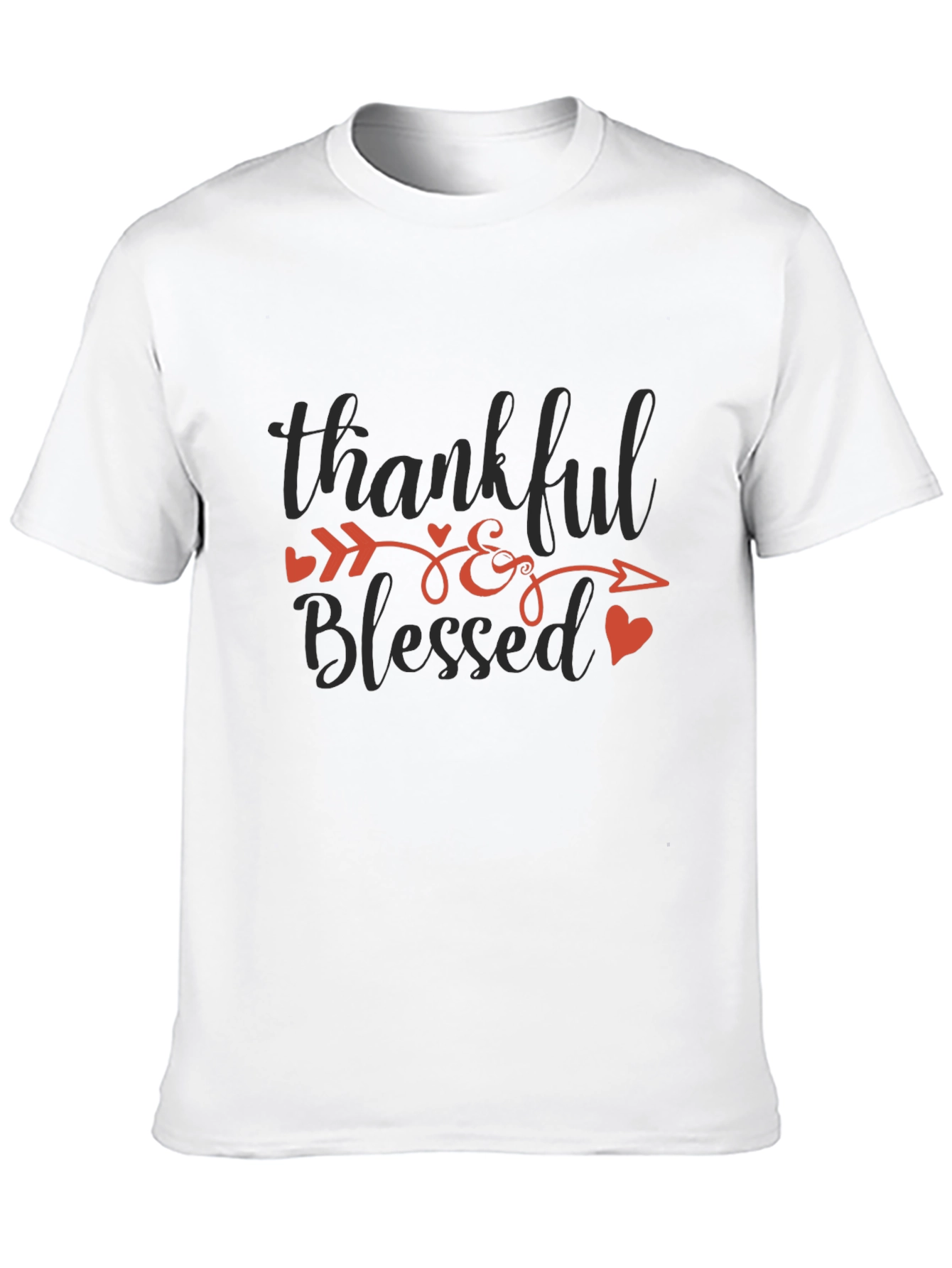 Thankful & Blessed Graphic T-Shirt