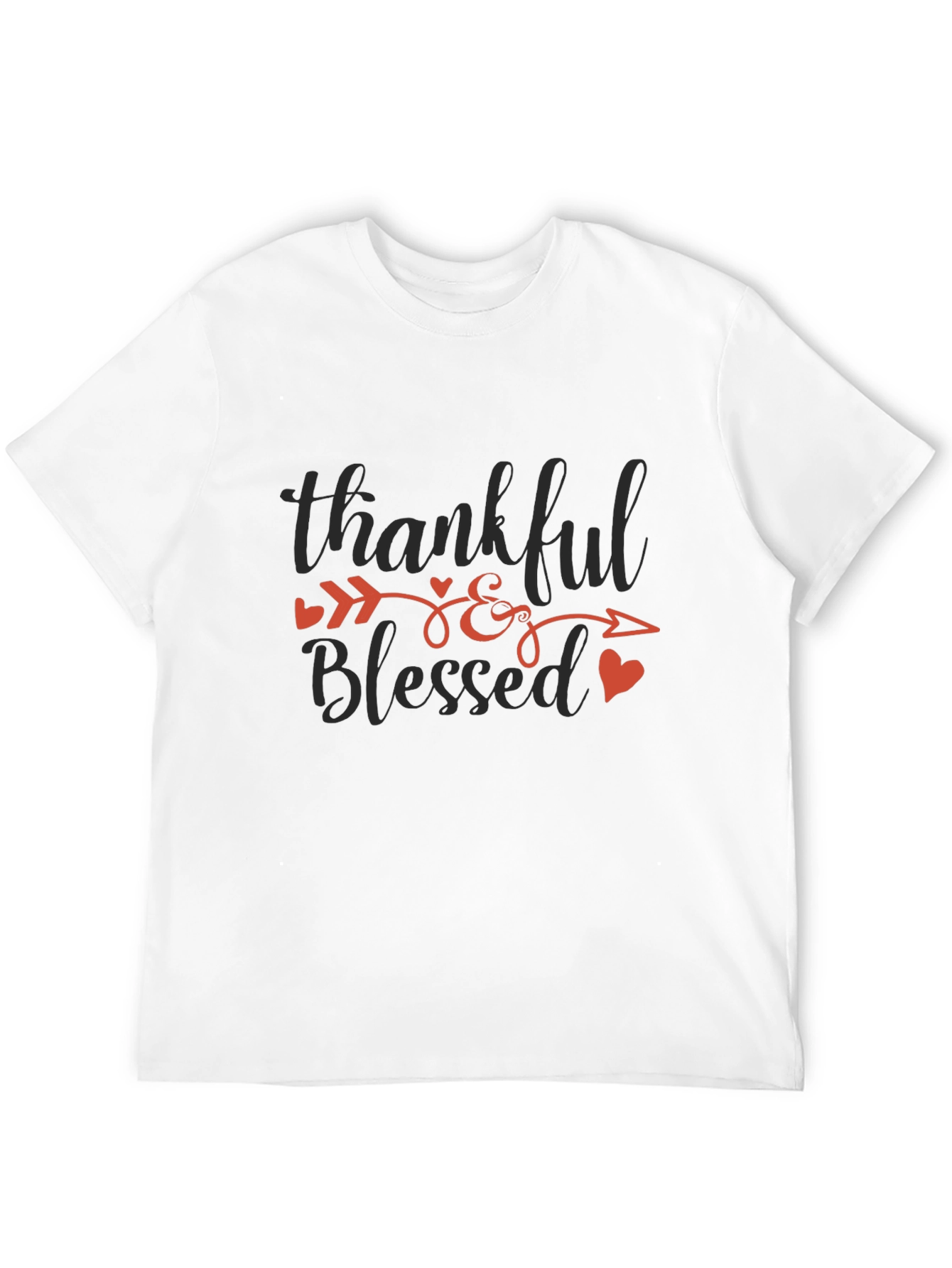 Thankful & Blessed Graphic T-Shirt