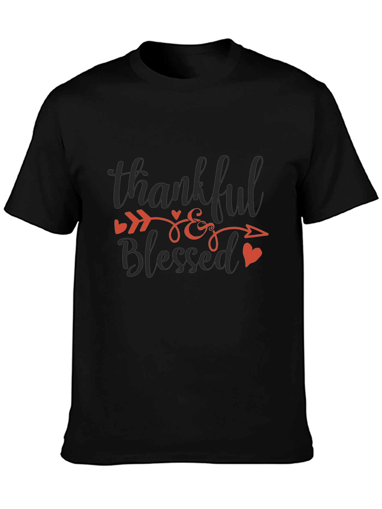 Thankful & Blessed Graphic T-Shirt