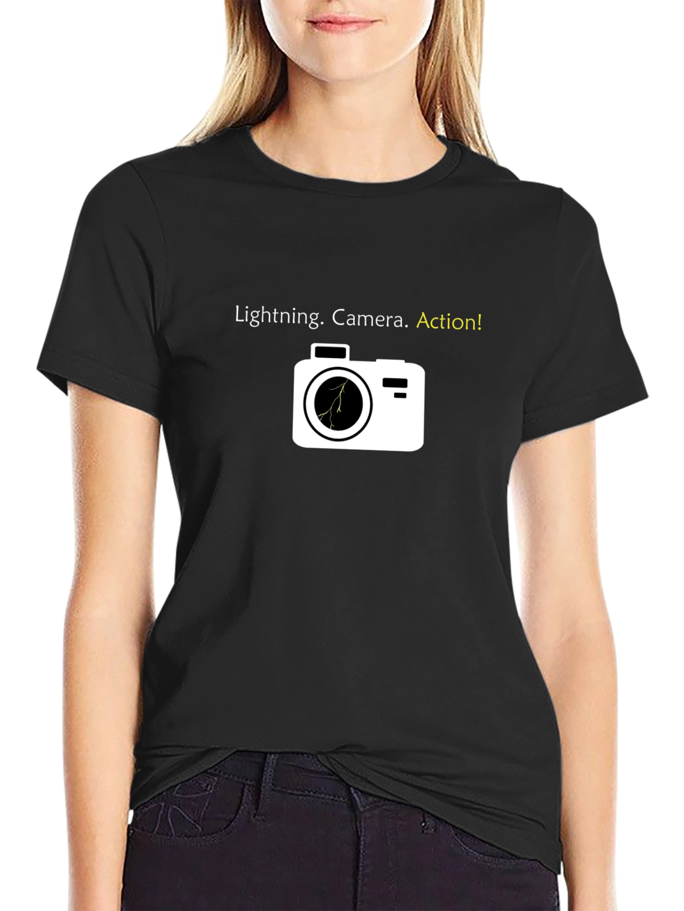 Lightning Camera Action Tee - Photographers Shirt