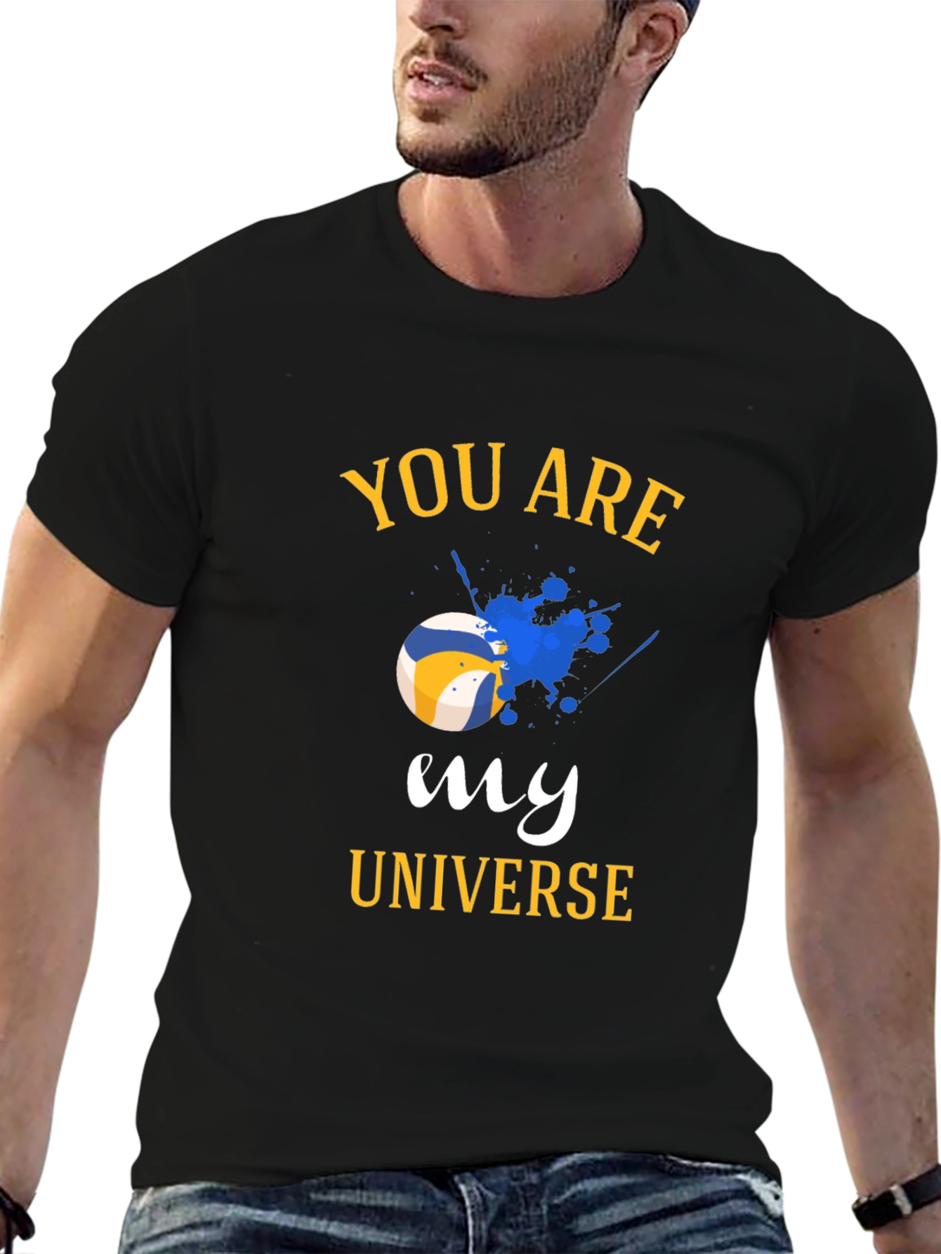 Volleyball Universe Graphic Tee