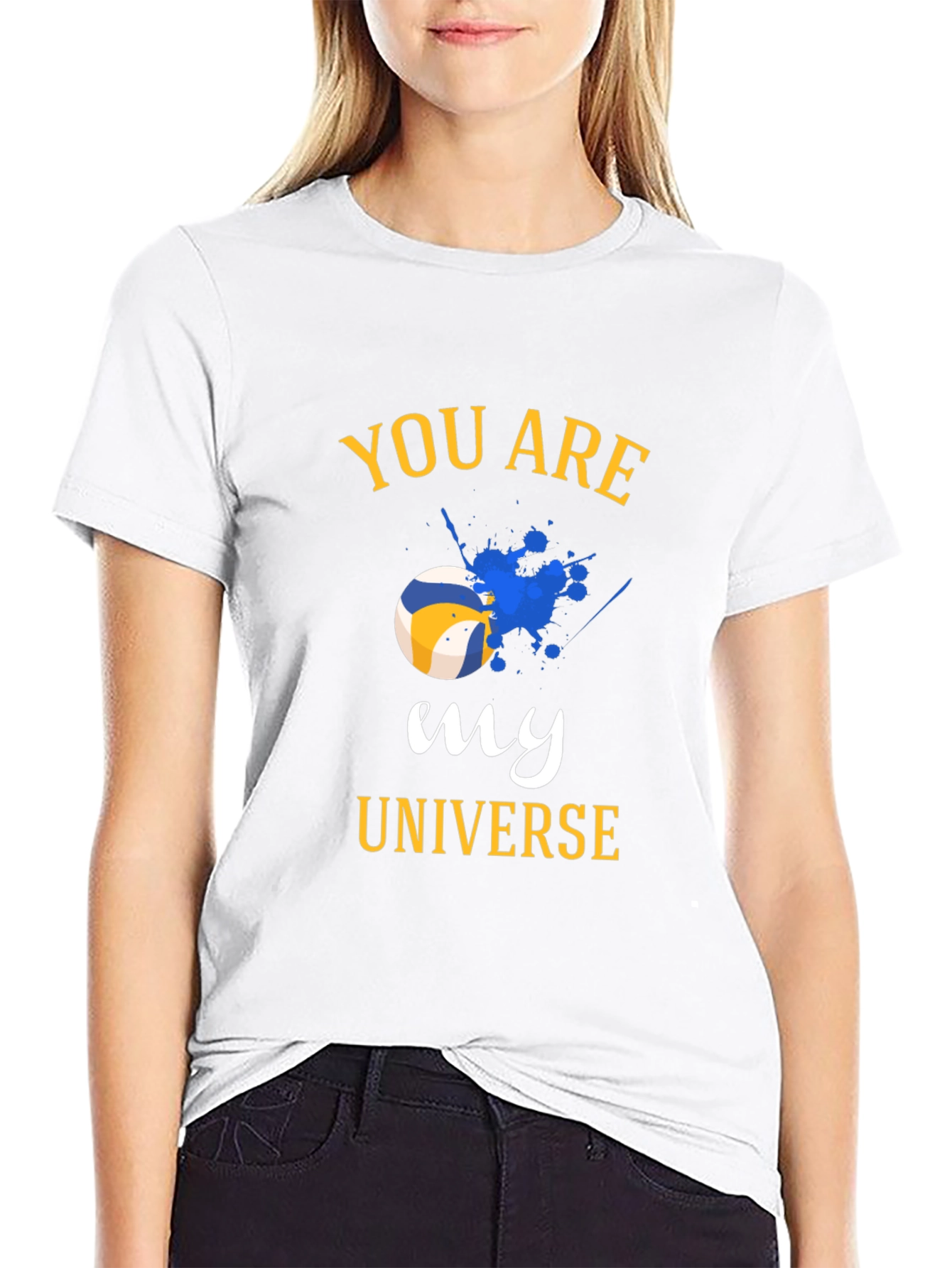 Volleyball Universe Graphic Tee