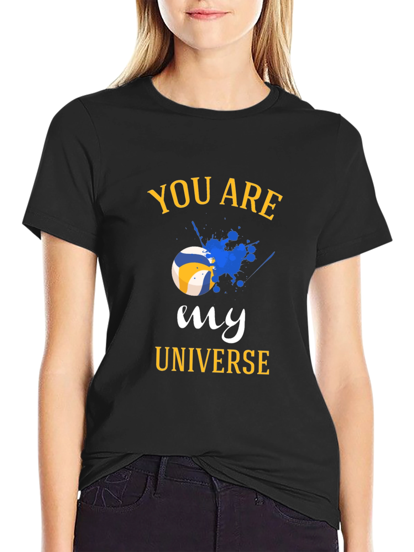 Volleyball Universe Graphic Tee