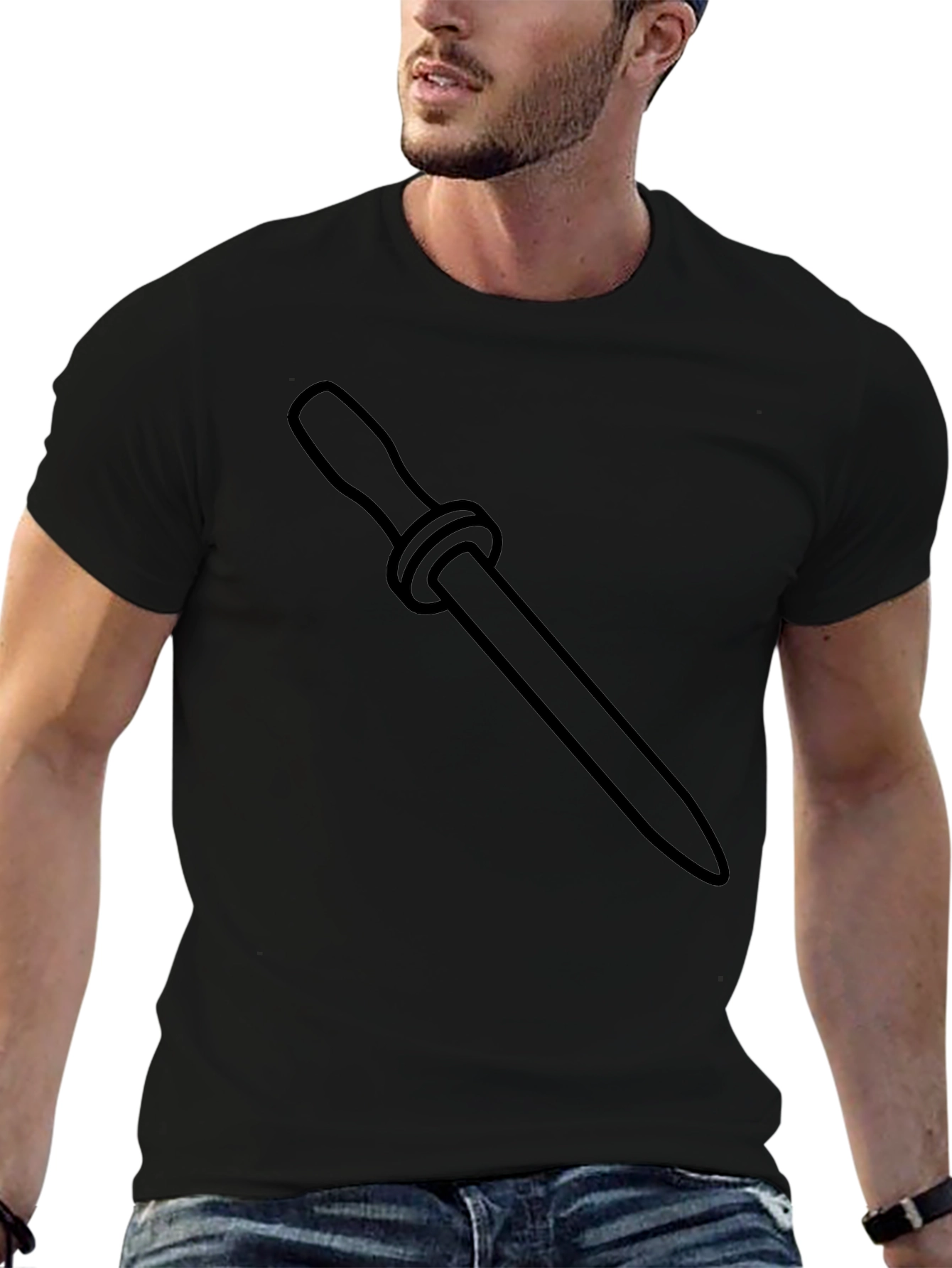 Black Pipette Graphic T-Shirt - Science Geek Apparel