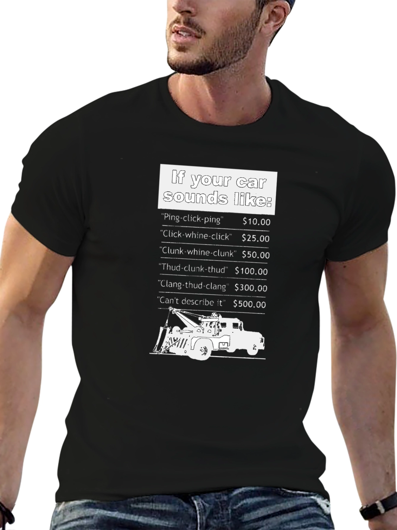 Car Sounds T-Shirt - Funny Auto Repair Humor