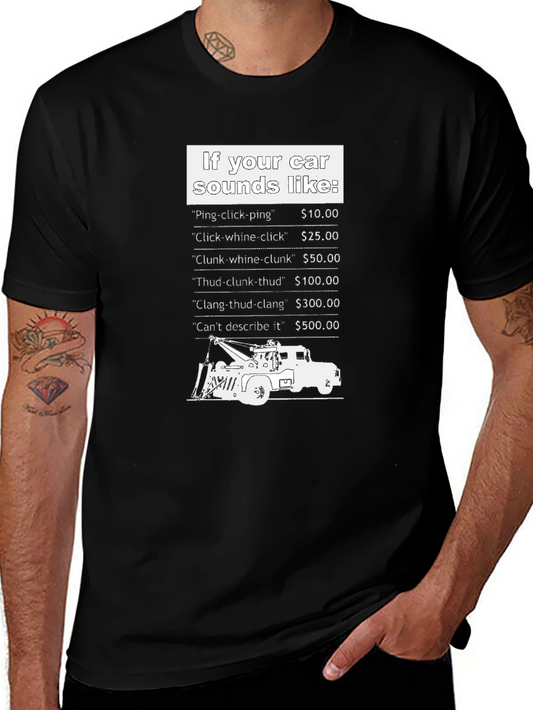 Car Sounds T-Shirt - Funny Auto Repair Humor