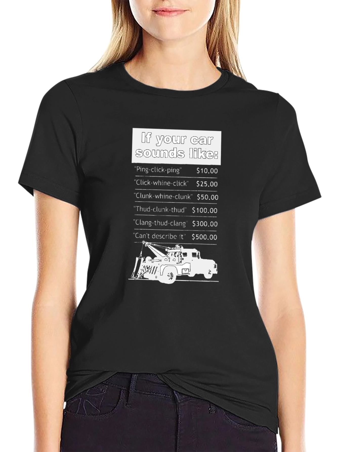Car Sounds T-Shirt - Funny Auto Repair Humor