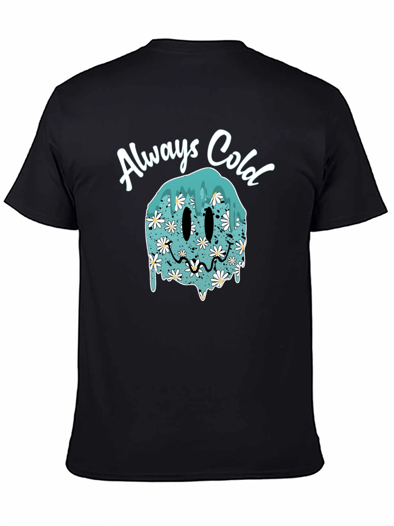 Always Cold Smiley Face T-Shirt - Trendy Graphic Tee