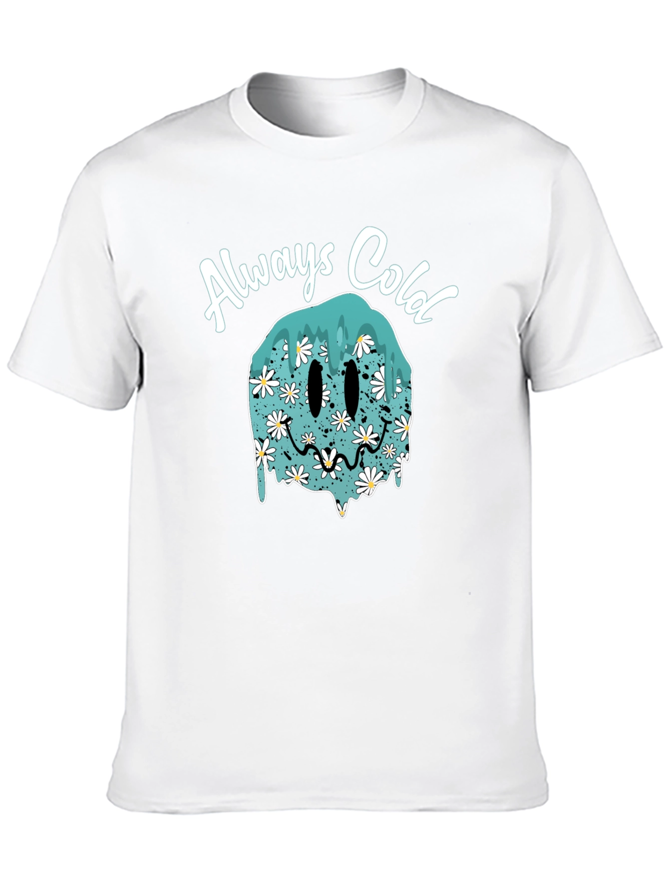 Always Cold Smiley Face T-Shirt - Trendy Graphic Tee