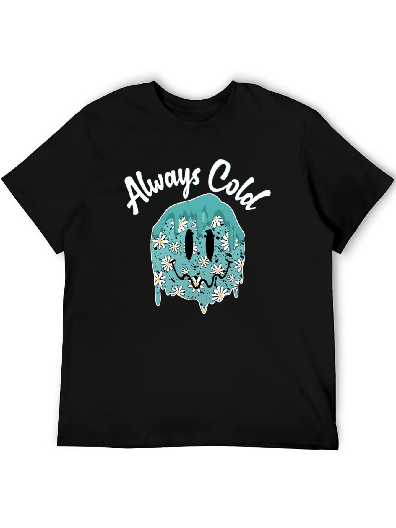 Always Cold Smiley Face T-Shirt - Trendy Graphic Tee