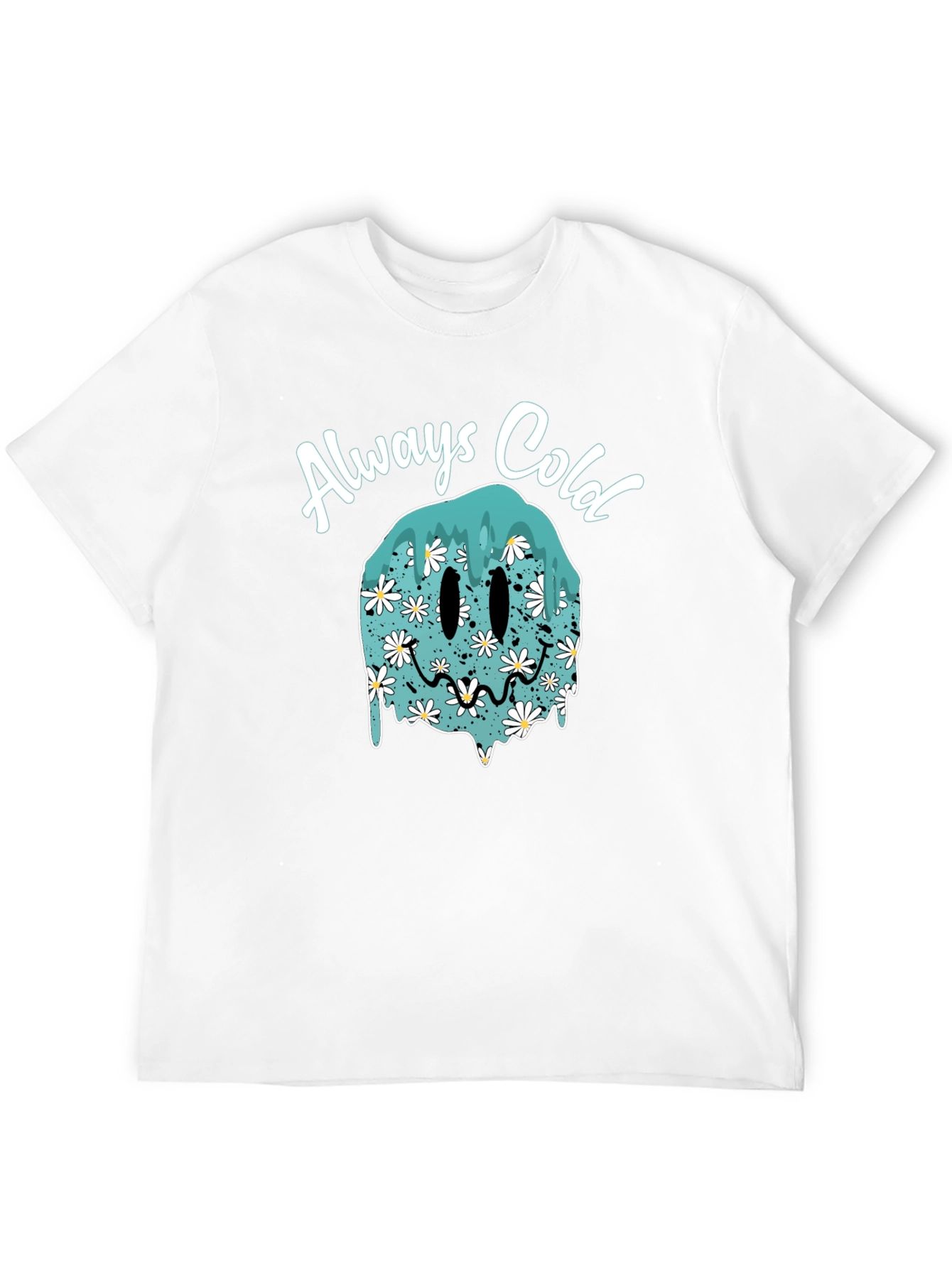 Always Cold Smiley Face T-Shirt - Trendy Graphic Tee