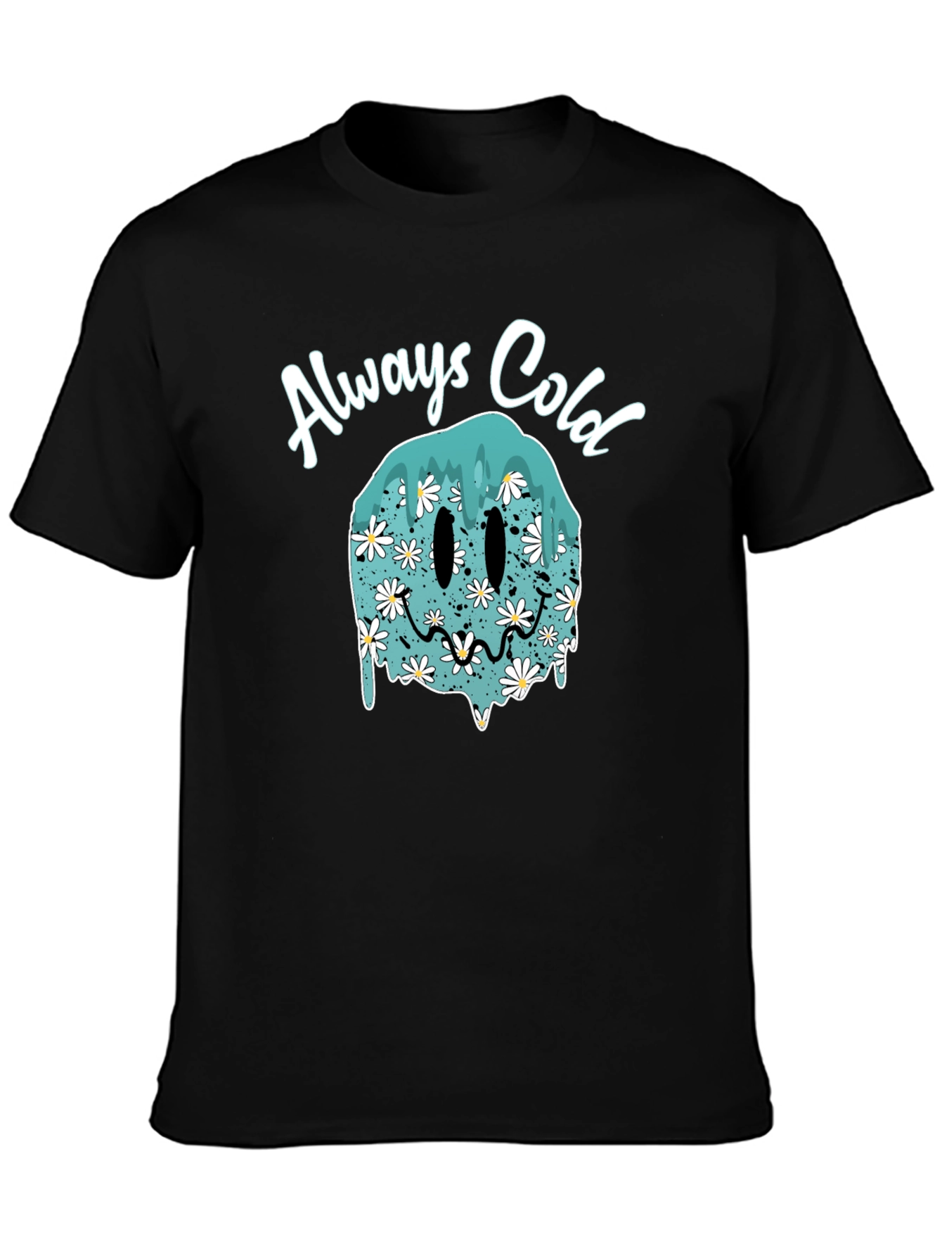 Always Cold Smiley Face T-Shirt - Trendy Graphic Tee