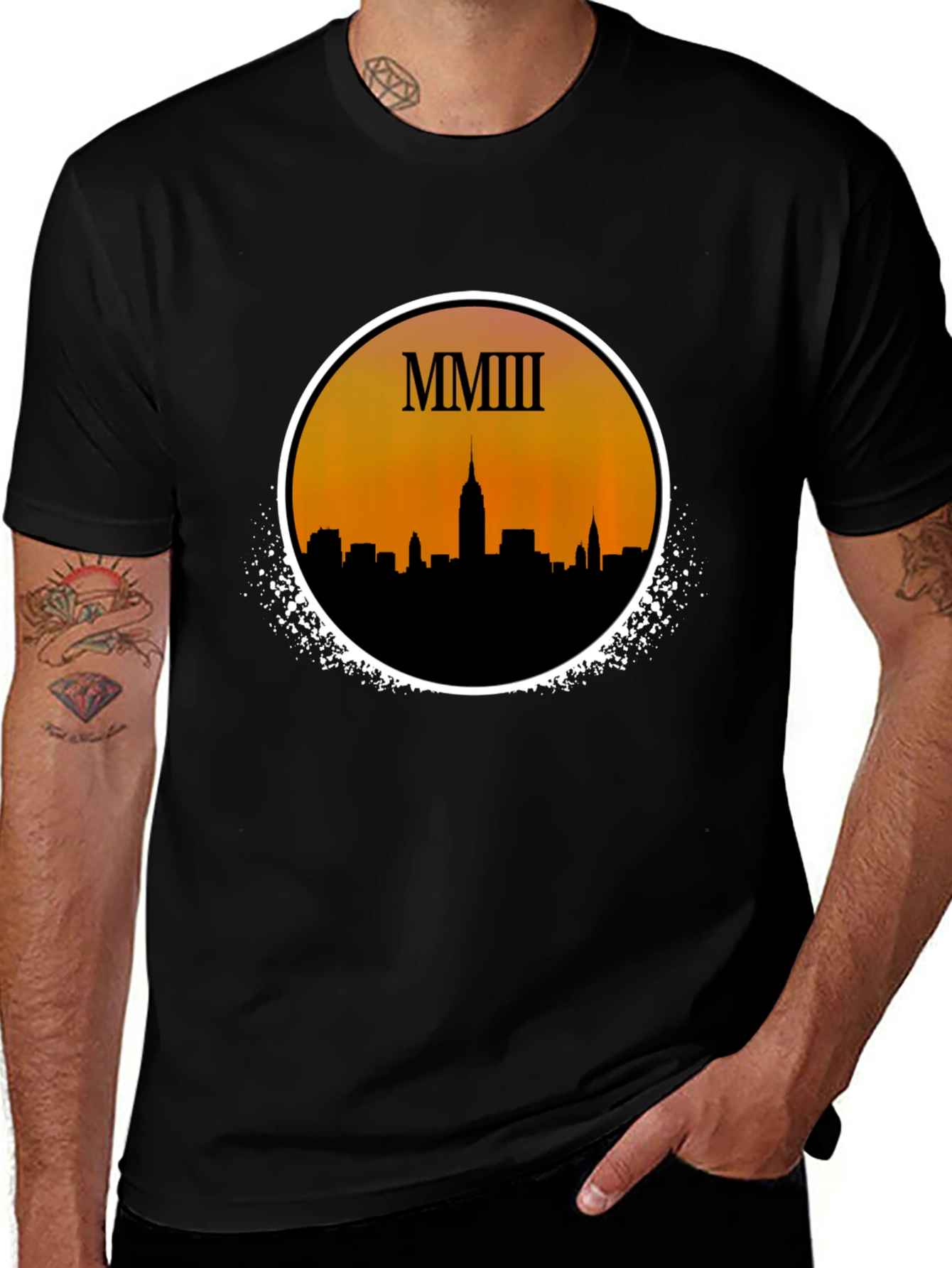 MMIII NYC Skyline Graphic T-Shirt