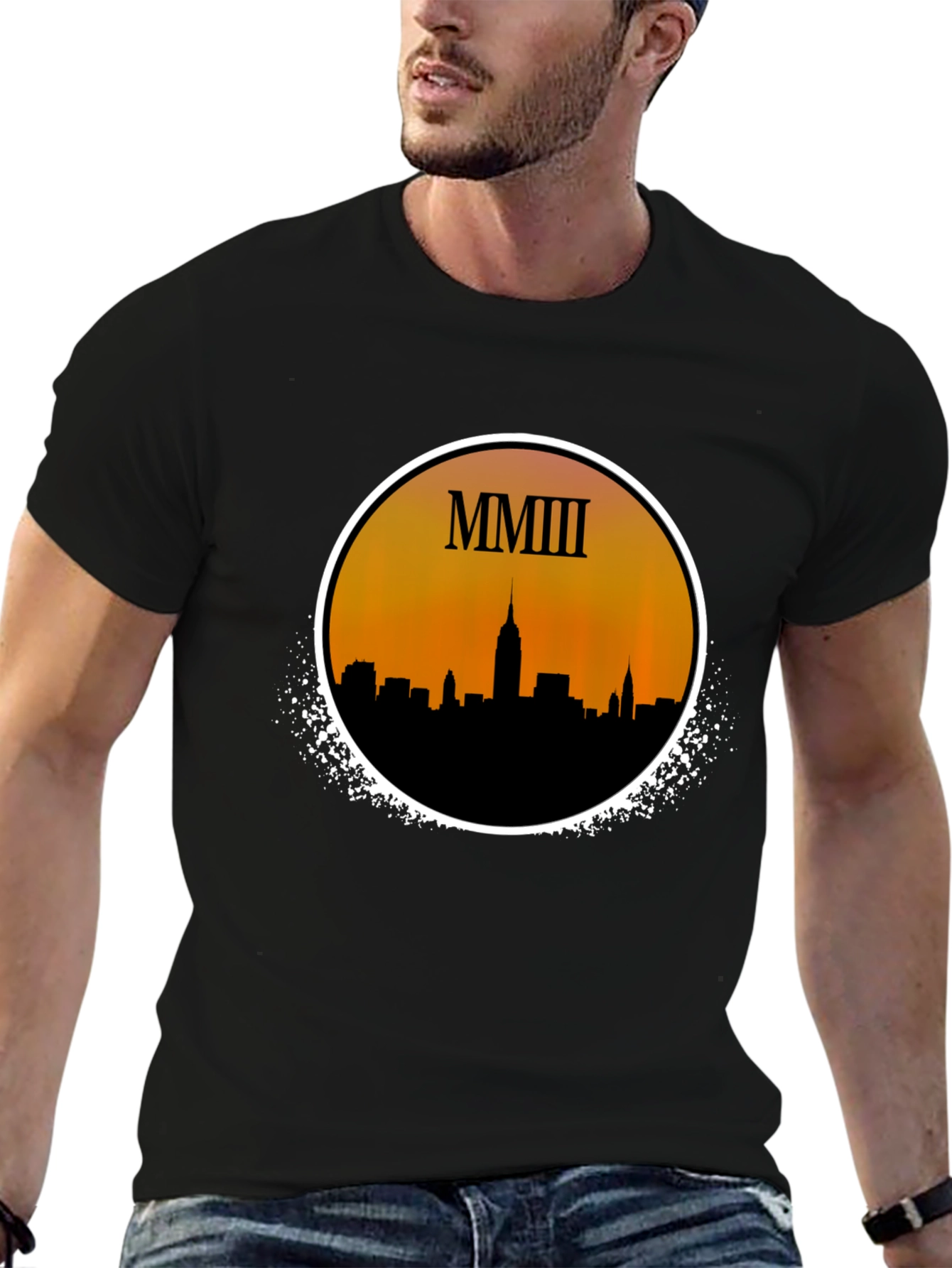 MMIII NYC Skyline Graphic T-Shirt