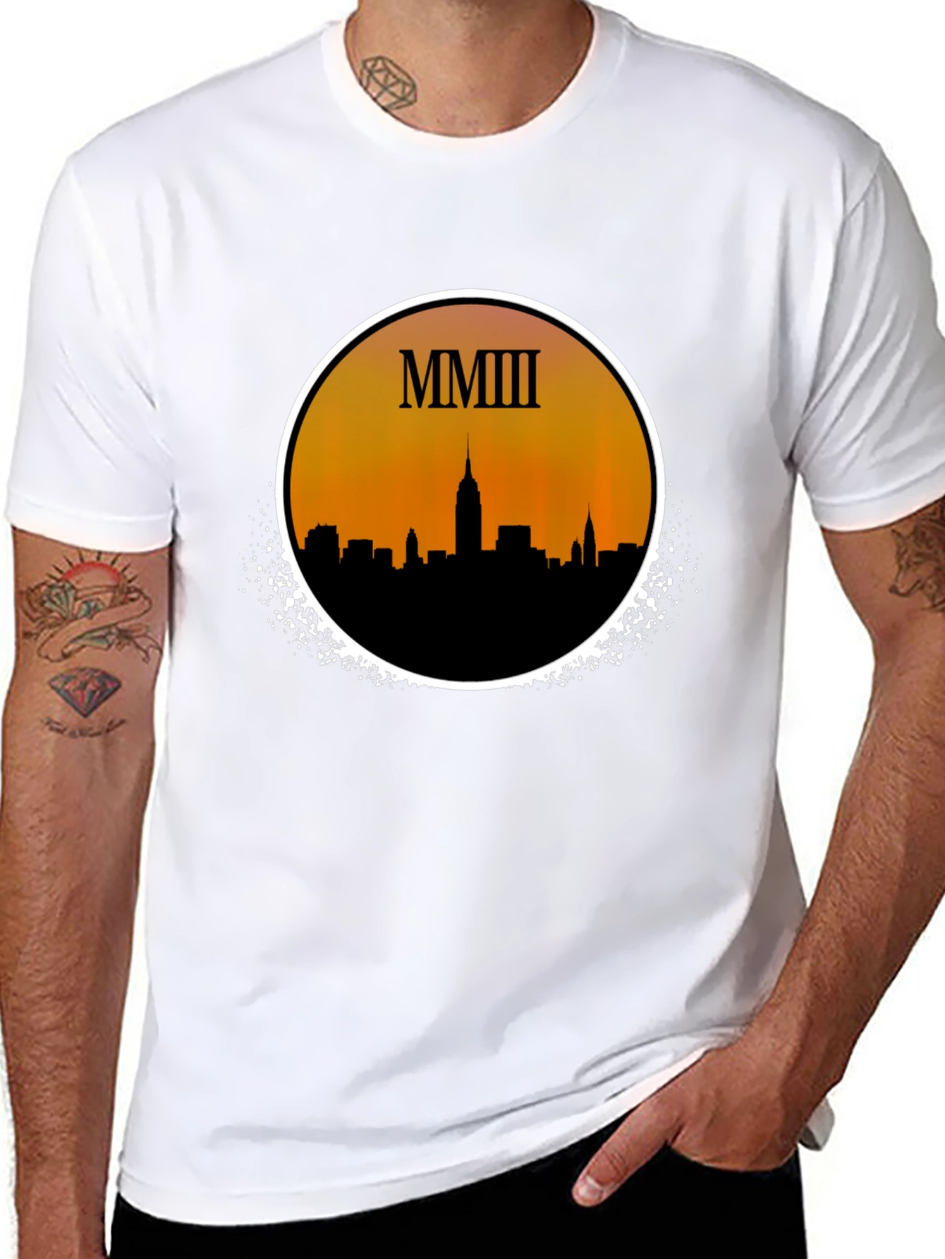 MMIII NYC Skyline Graphic T-Shirt