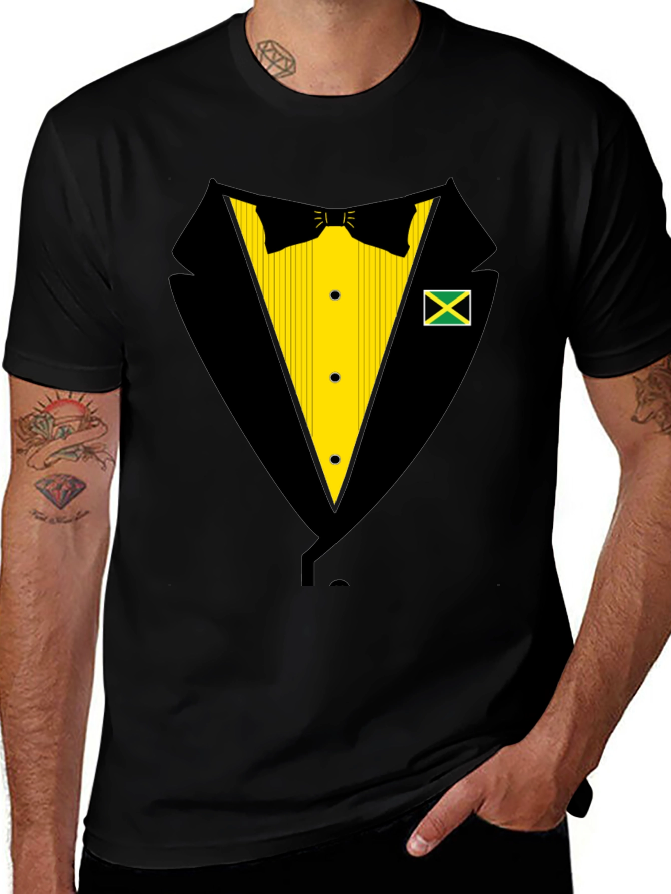 Jamaica Tuxedo T-Shirt - Fun Party Top