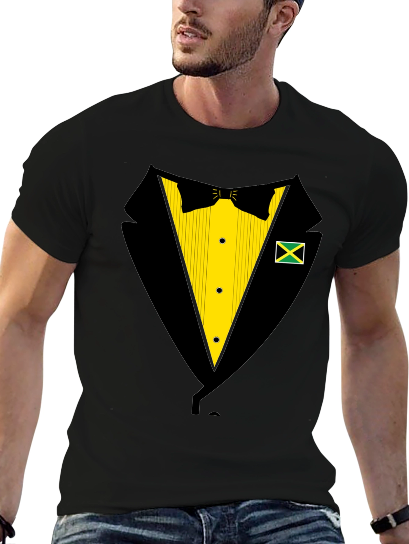 Jamaica Tuxedo T-Shirt - Fun Party Top