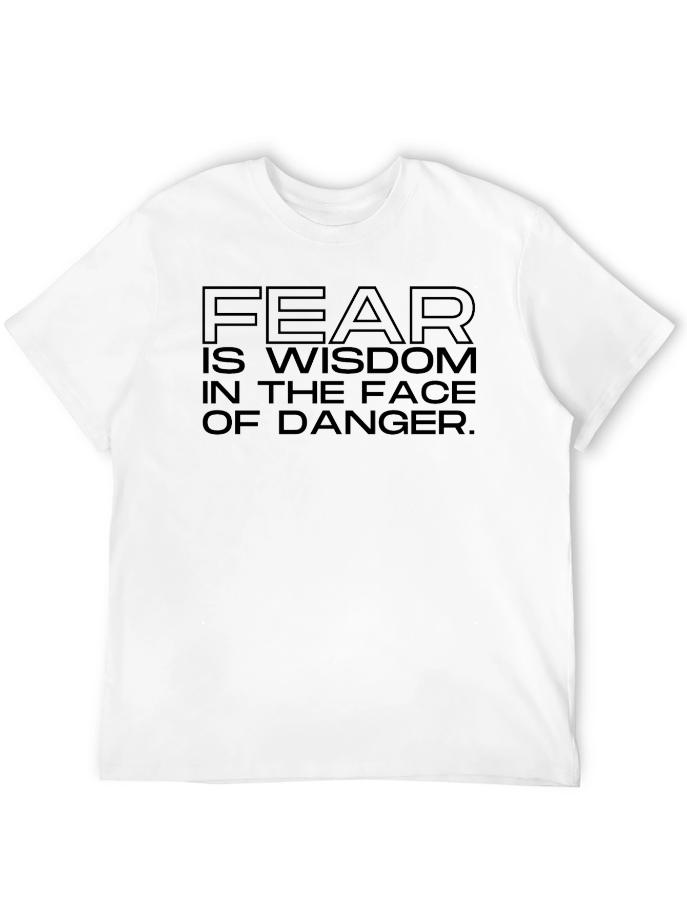 Fear is Wisdom T-Shirt - Black Graphic Tee
