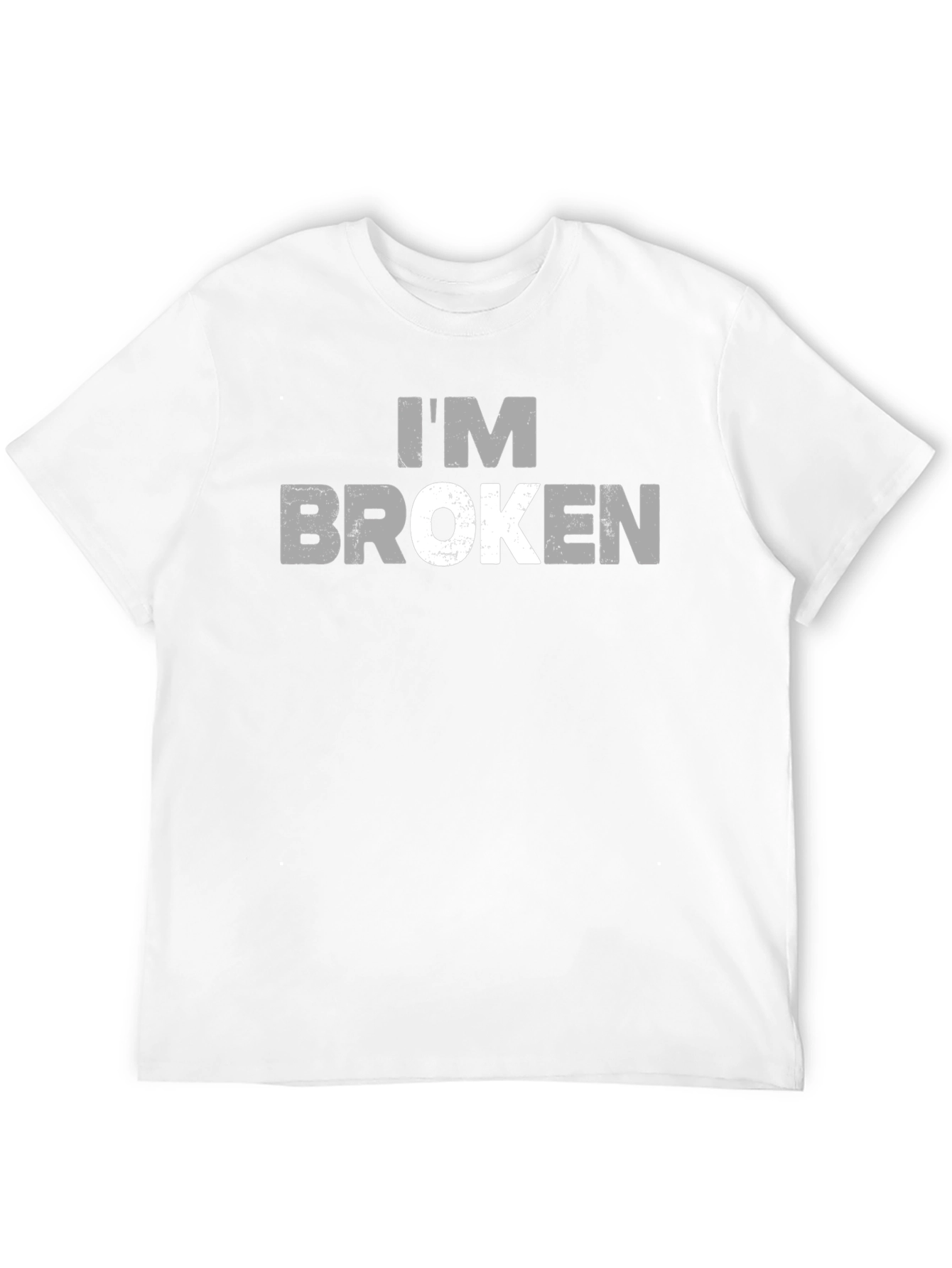 Im Broken Graphic Print T-Shirt - Black