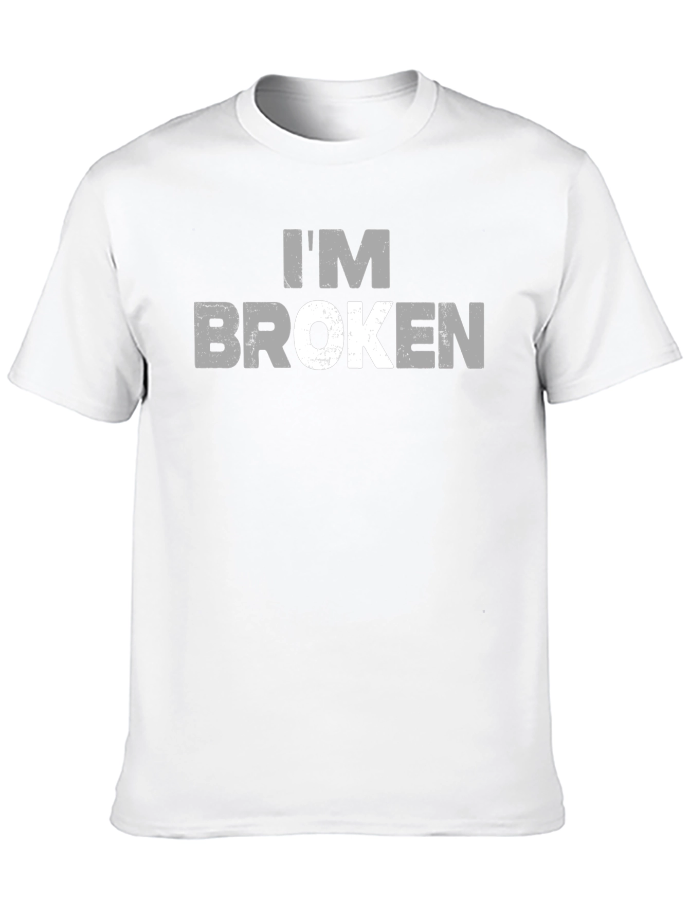 Im Broken Graphic Print T-Shirt - Black
