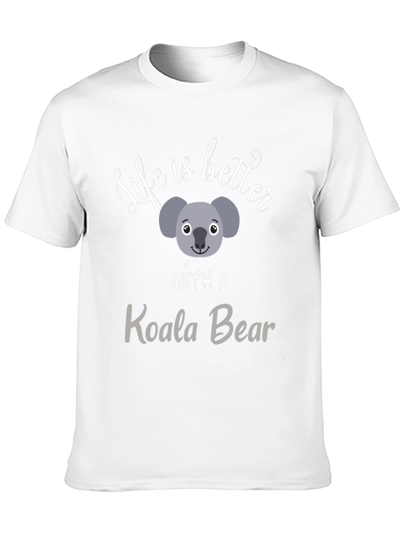 Life is Better With A Koala Bear Black T-Shirt