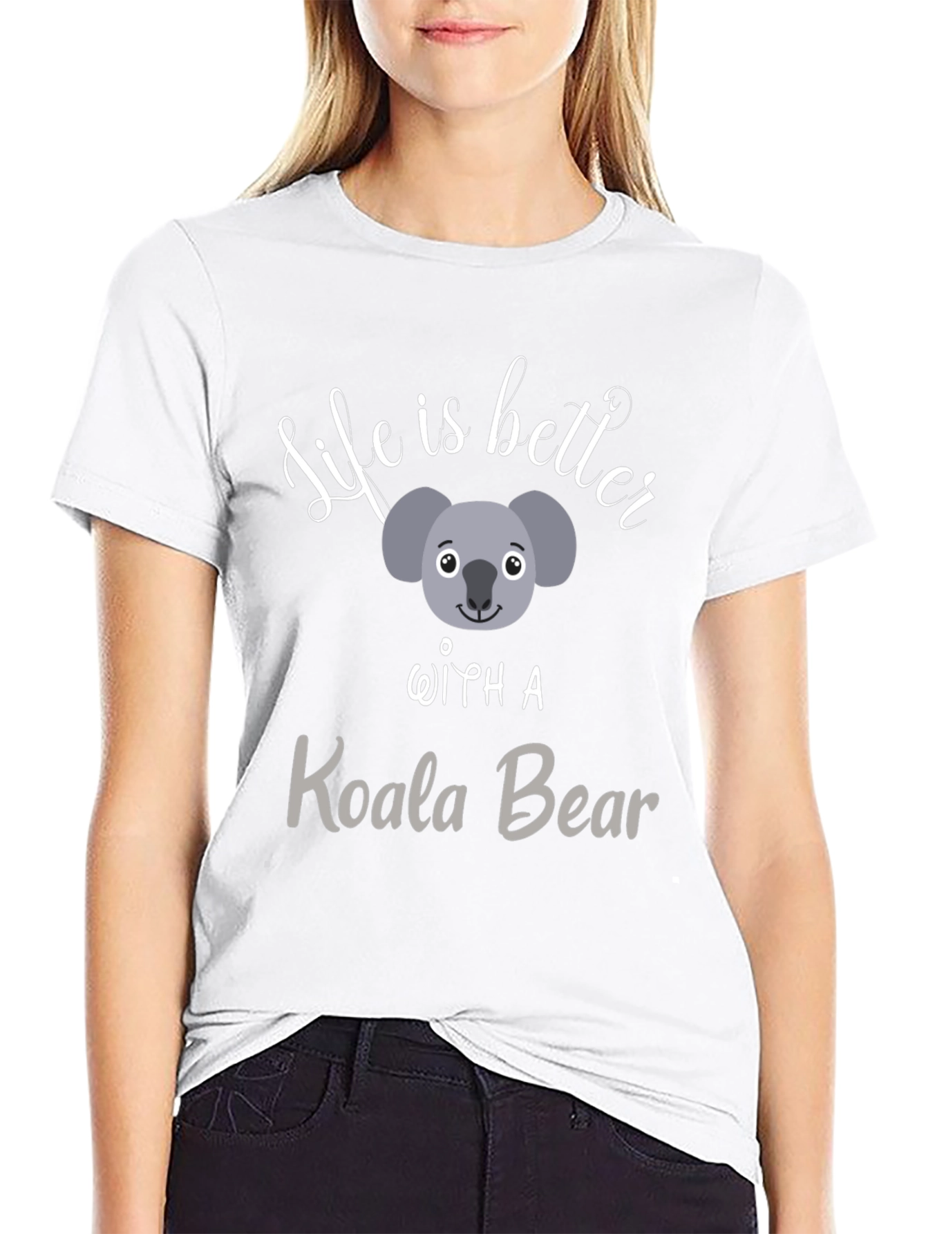 Life is Better With A Koala Bear Black T-Shirt