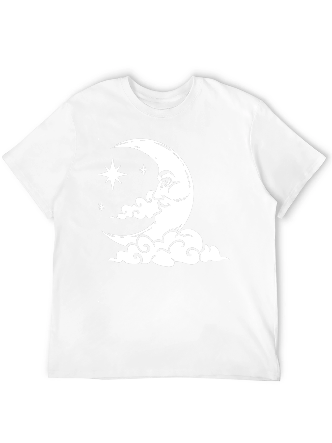 Celestial Moon & Stars Graphic T-Shirt