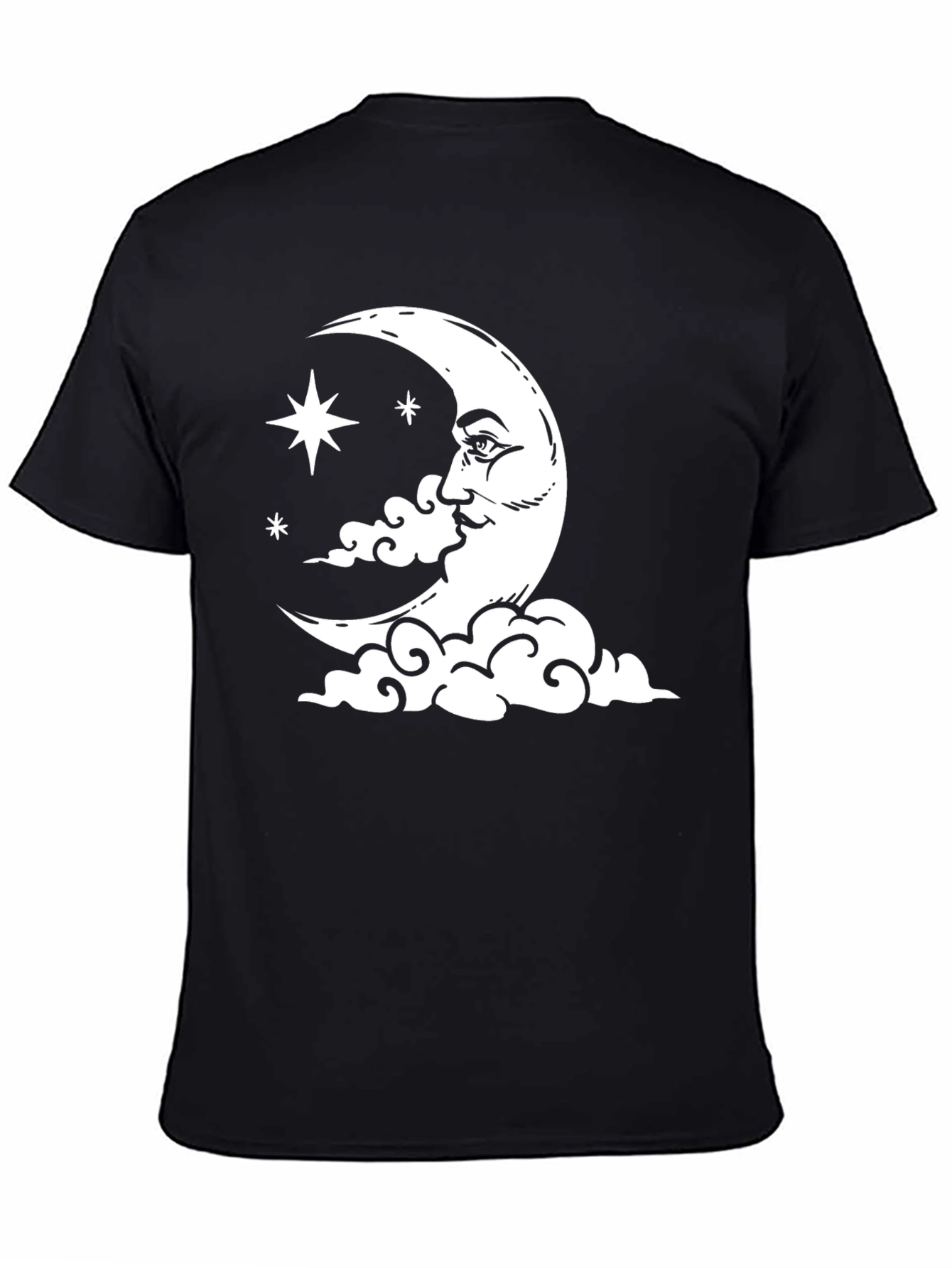 Celestial Moon & Stars Graphic T-Shirt