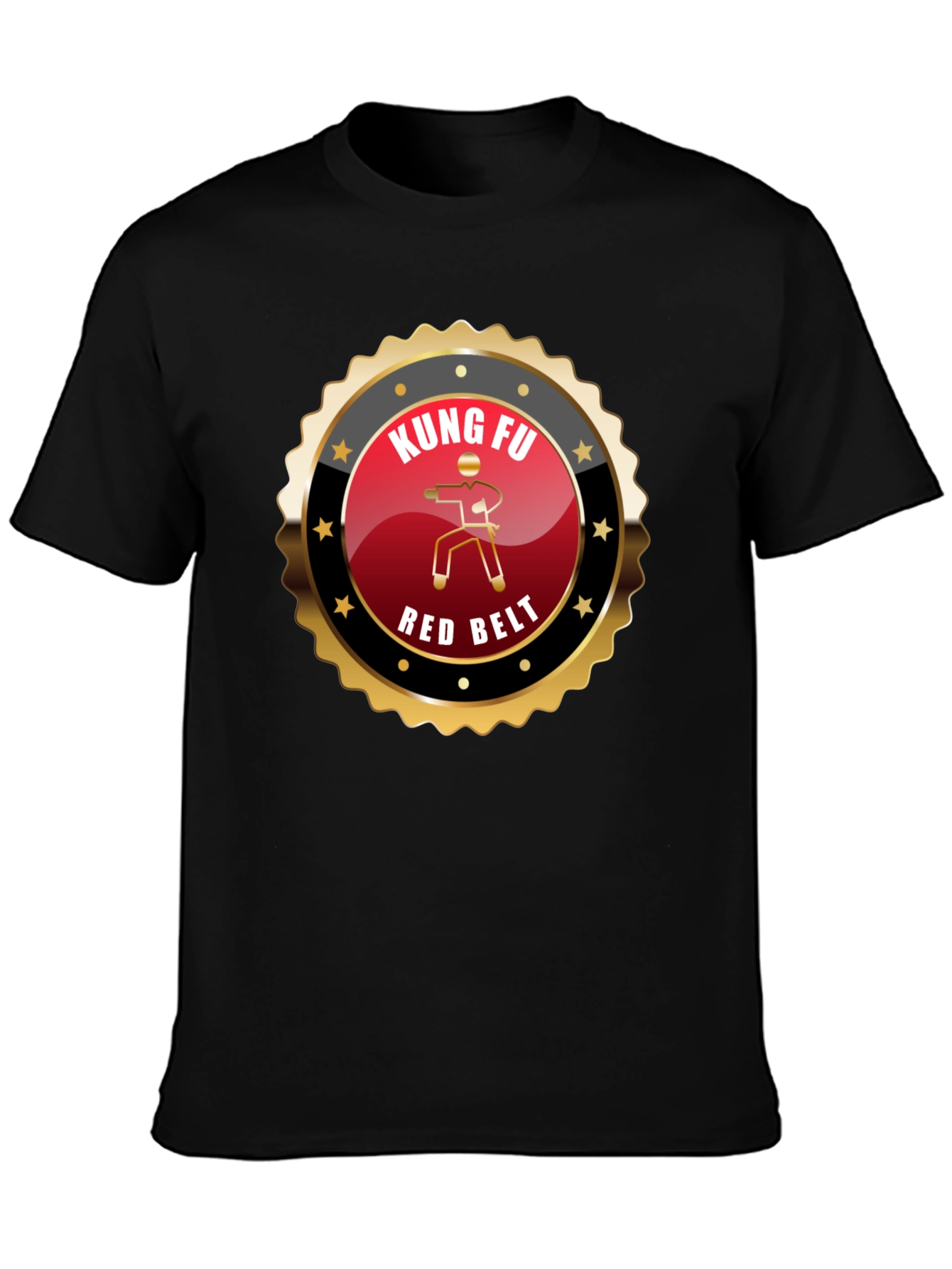 Kung Fu Red Belt T-Shirt - Martial Arts Design